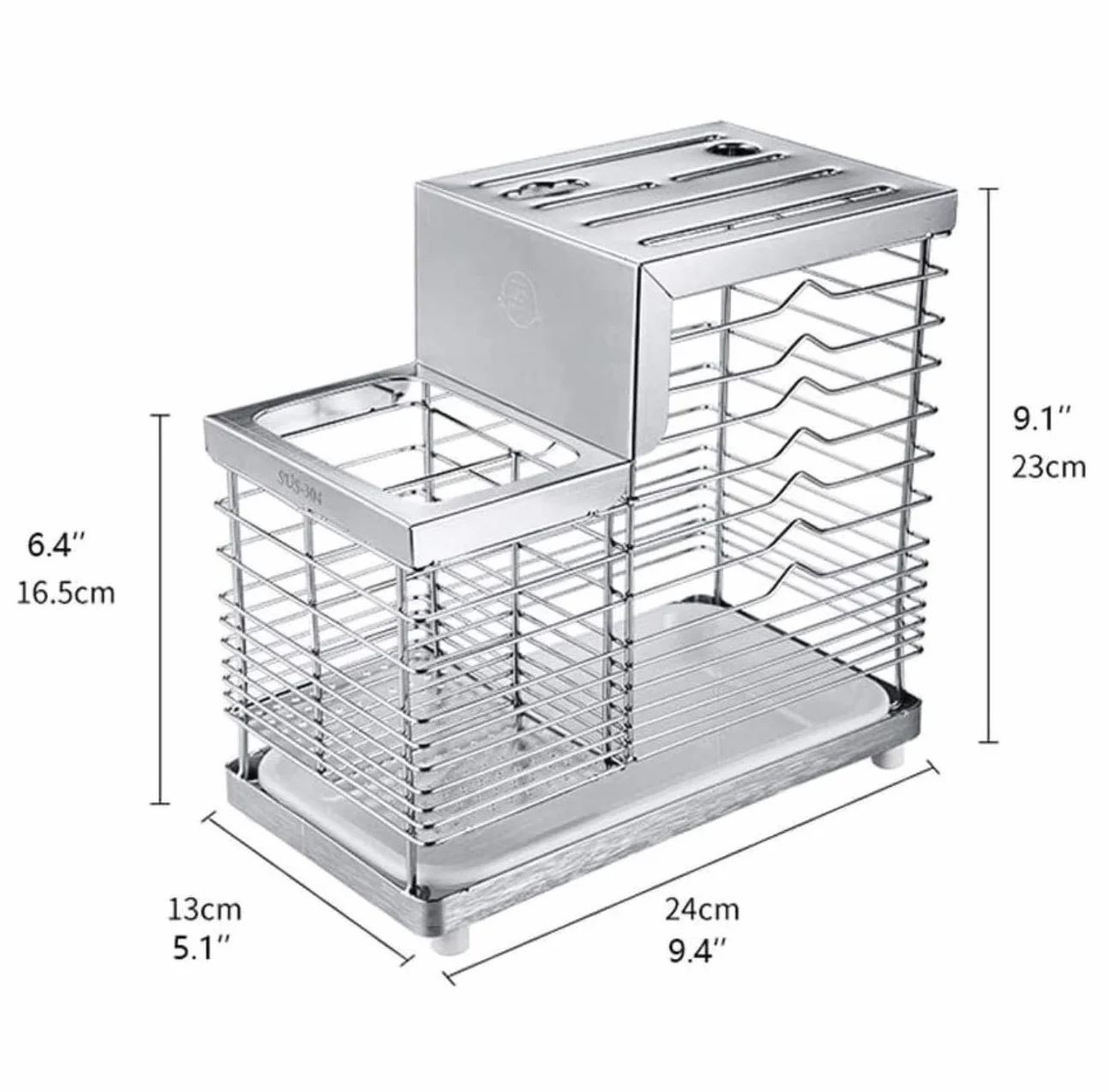 Bloque Cuchillos Cocina Soporte para Cuchillos De Ventilación Hueca, Soporte Universal De Acero Inoxidable para Palillos, Bloque para Cuchillos De Cocina