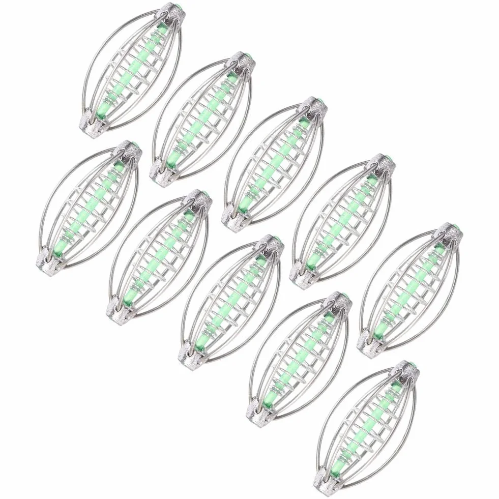 Alimentador Pesca Acero Inoxidable 36g 10PCS Jaula Cebo