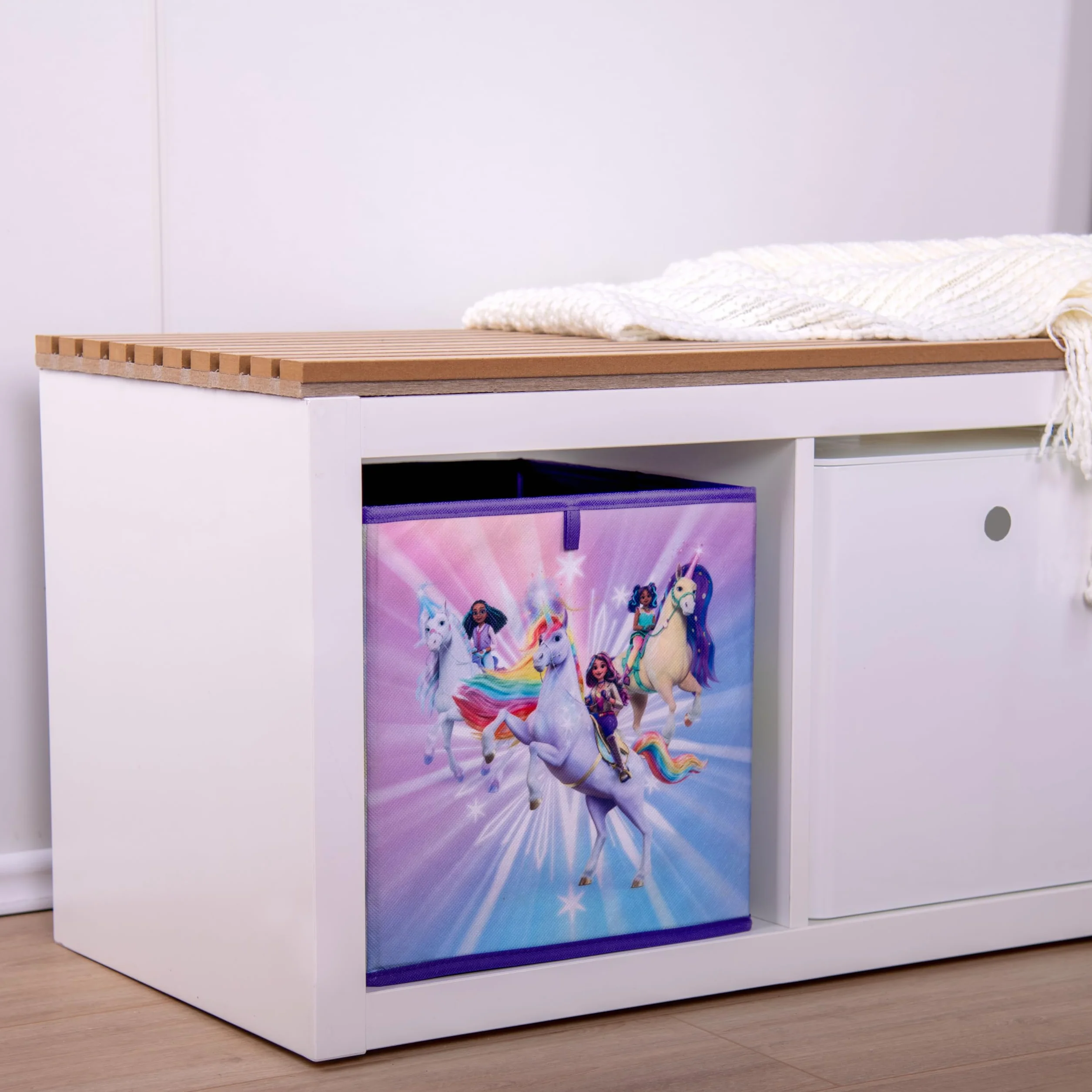 Herding Unicorn Academy Caja de almacenamiento 30 x 30 x 30 cm polipropileno