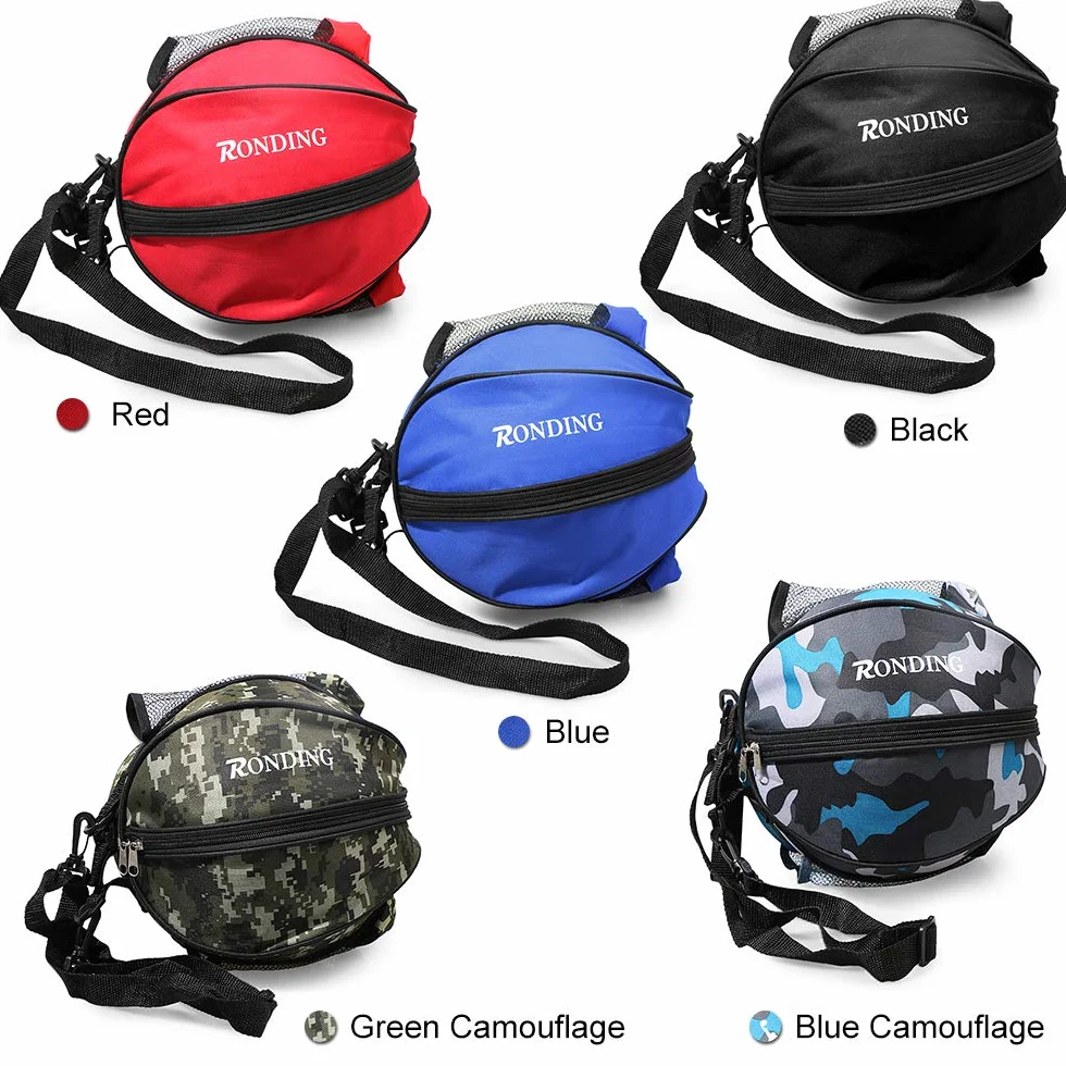 Lixada Bolsa de Baloncesto Portátil Bolso de Hombro Redondo para Deporte
