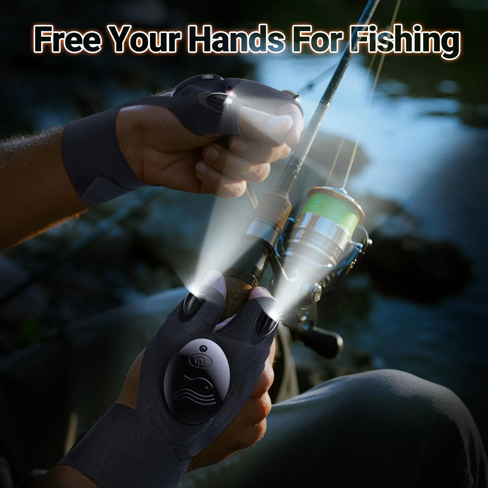 Preciva Guantes LED Linterna Pesca Trabajo Regalos Originales para Hombres