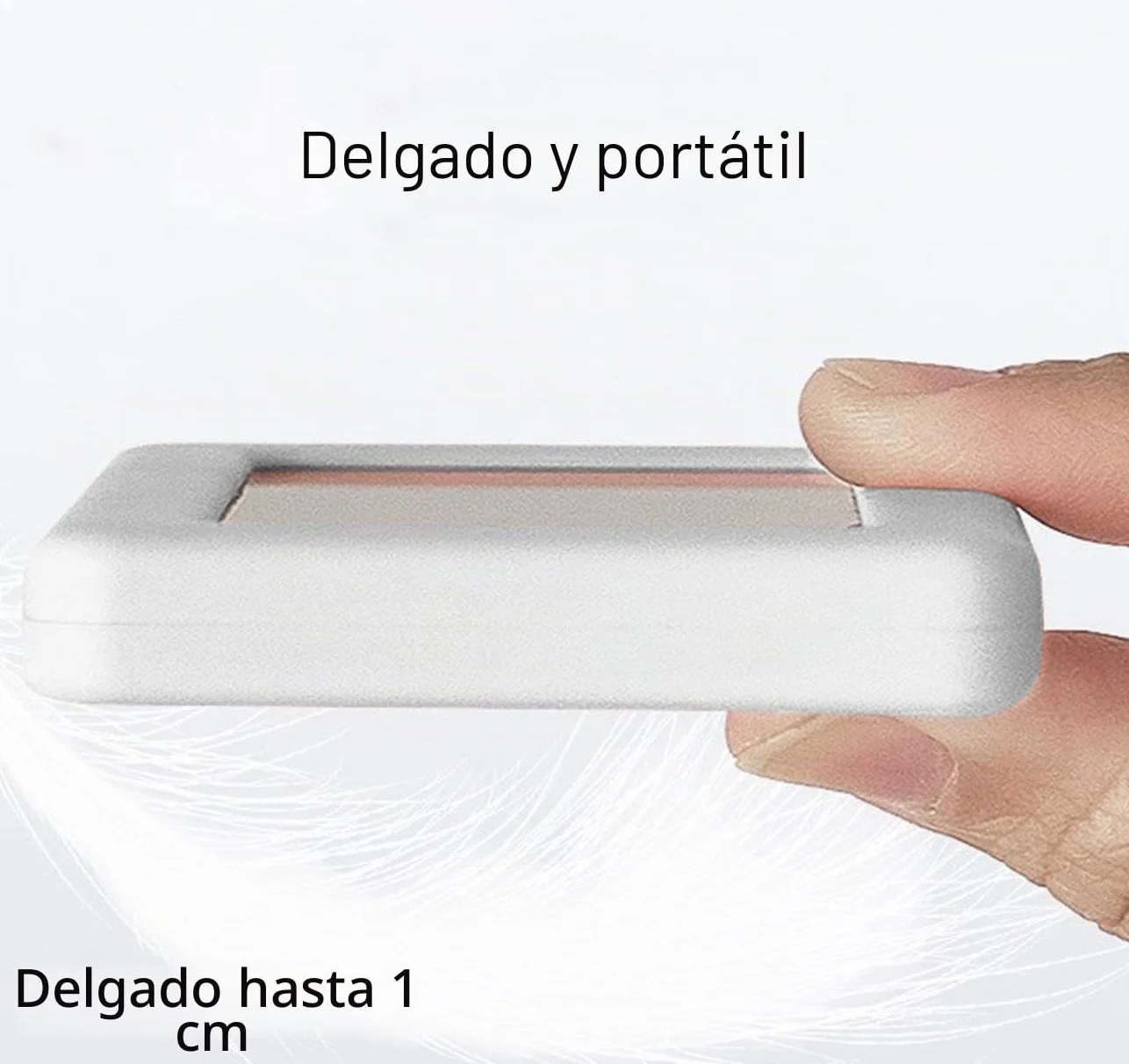 Termómetro Higrómetro Electrónico, Pequeño Reloj con Temperatura Humedad ℃/℉ Interruptor Batería Pantalla LCD 12/24 Horas Colgado Pie para Hogar Dormitorio