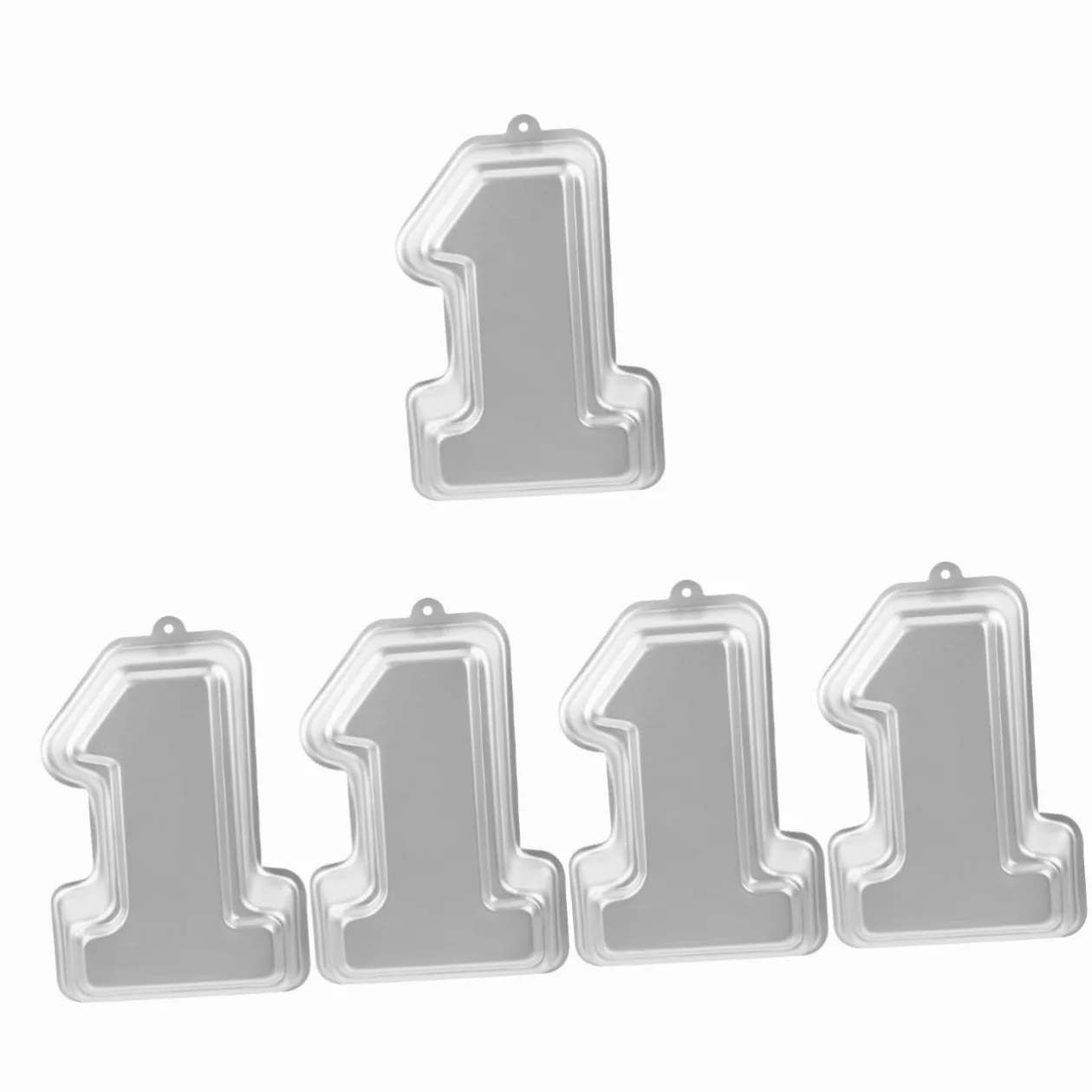 Amosfun 5 Piezas 1 Molde De Torta Bandeja Para Hornear Bandeja De Hornear Molde Para Pasteles Herramienta De Cocina Para Hornear Para Hornear De Metal Aleación De Aluminio
