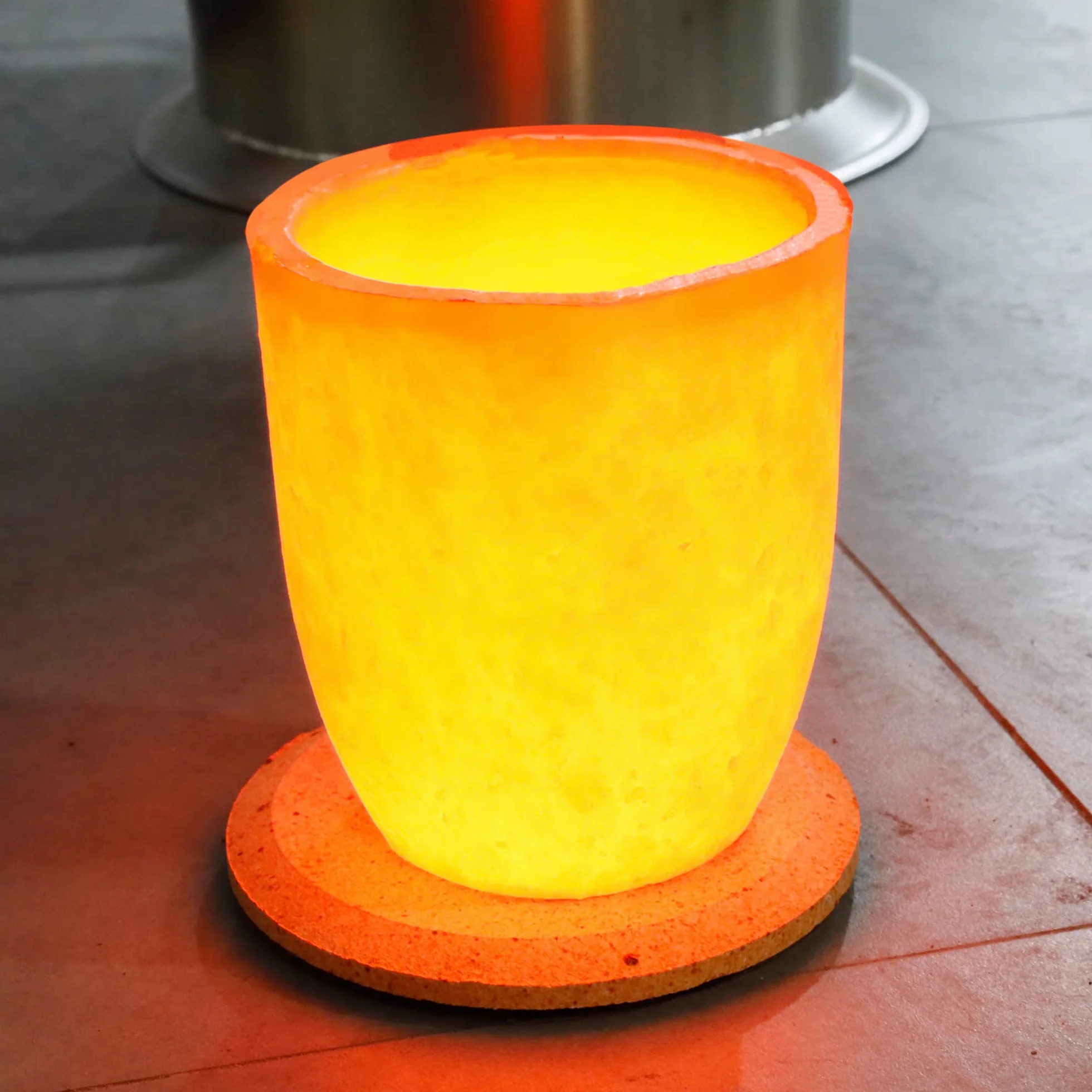 Crisol de grafito de carburo de silicio 6KG-640ML,Crisol de fusión para fundir metal,Resiste las altas temperaturas de 1800 (3272° F,Fundición de fundición Refinación de aluminio oro plata cobre