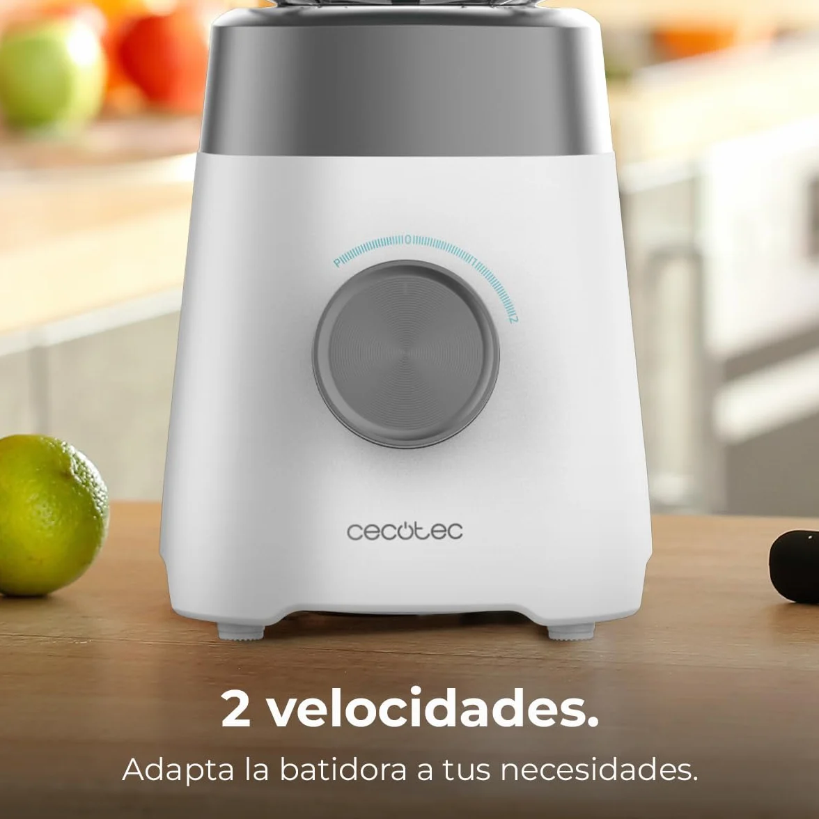 Cecotec Batidora de Vaso 1,5L Power Black Titanium 1300W 20000RPM Cuchillas Titanio 2 Velocidades Función Pulse