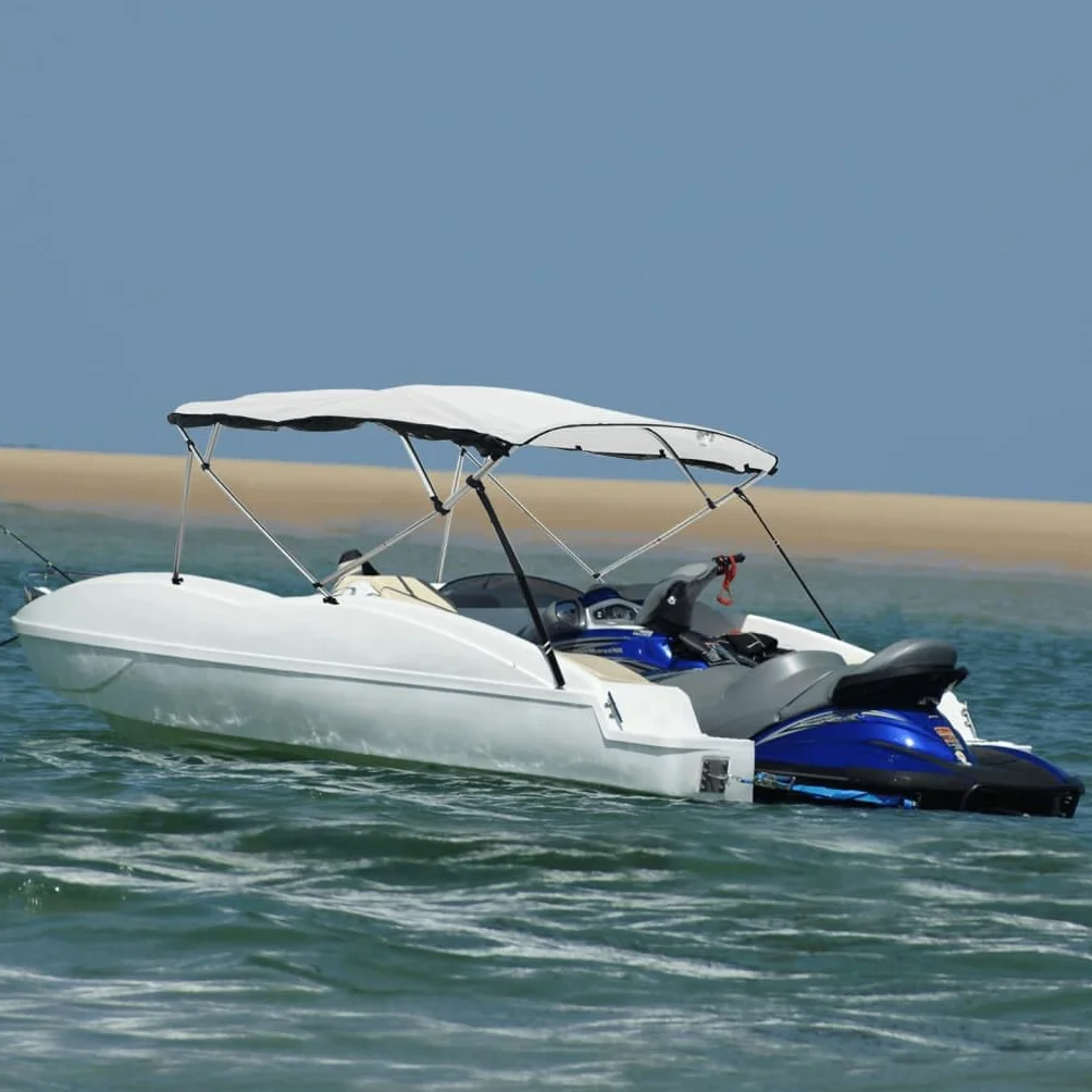 vidaXL Toldo Bimini 4 Arcos con Paredes Laterales de Malla para Barco