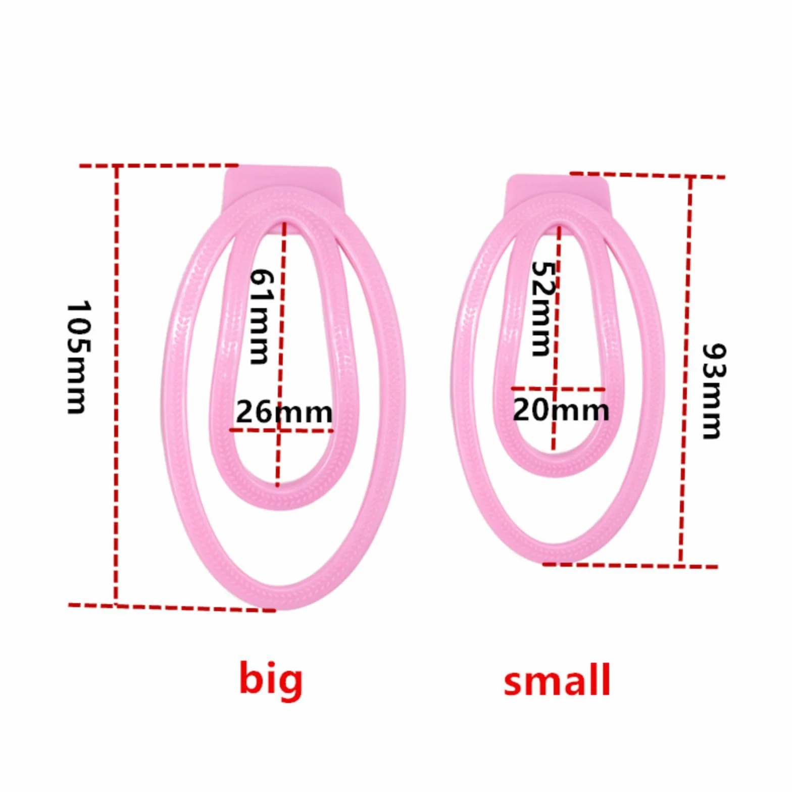 Baseball Clip Accesorio Fufu Clip para Hombre A187 Rosa