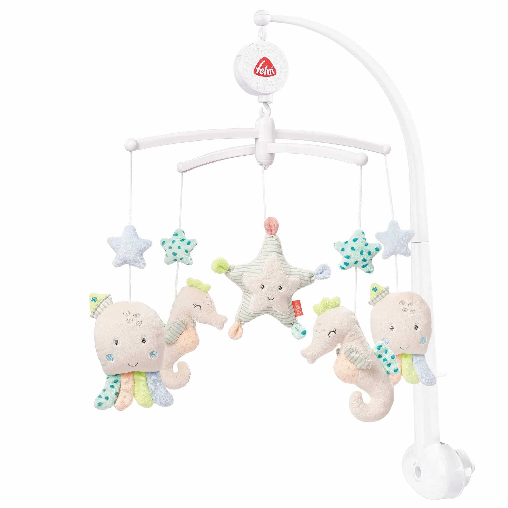 Fehn Música móvil Meereskinder - Mobile a carica con melodia para bebés 0-5 meses