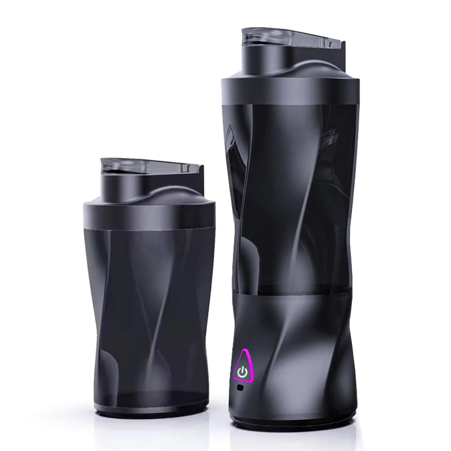 Licuadora portátil: motor de alta potencia de 360 W, batería de larga duración de 6000 mAh, batidora de viaje de 652.0 g con hoja antiatascos, sin BPA para batidos y trituración de hielo 【Negro】