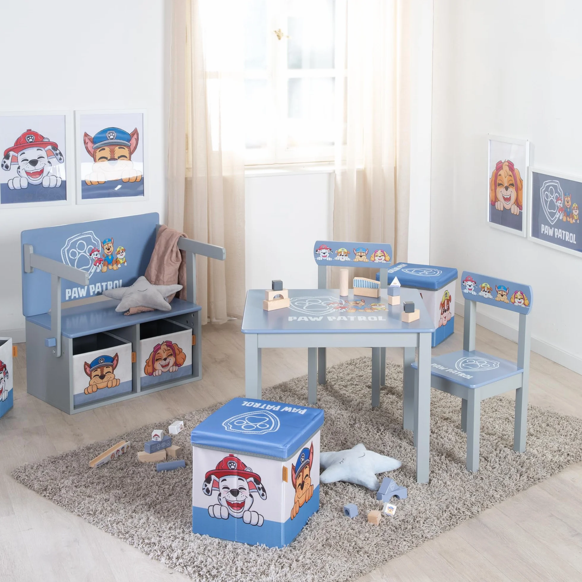 Caja de Almacenaje Paw Patrol para Niños 27 x 27 cm Plegable