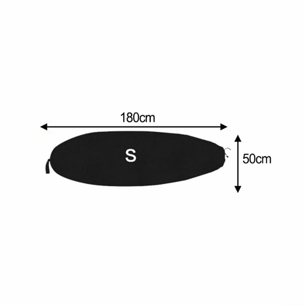 Funda de almacenamiento para tabla de surf, poliéster 210D, acolchada, cordón, impermeable, hasta 7.5 pies