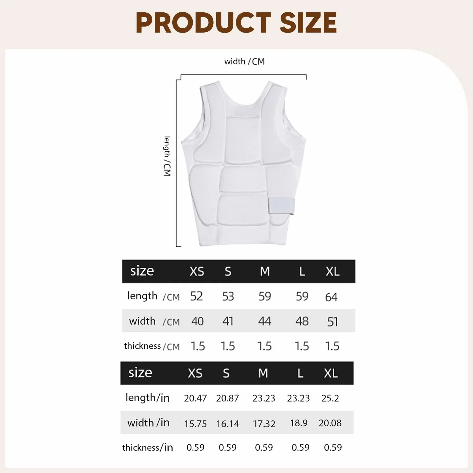 Karate Protector Pecho Chaleco Protección Abdomen Costillas Nylon EPE para Artes Marciales