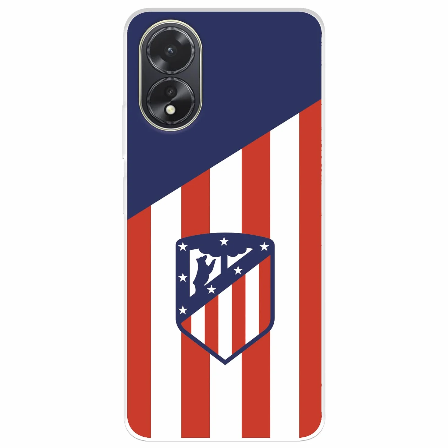 Funda Atlético de Madrid para OPPO A38 A18 Silicona Flexible Transparente Oficial