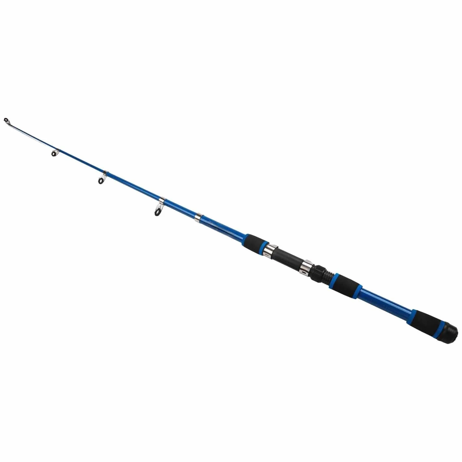 YJDOORPLAY Carrete de caña de pescar telescópica fibra de carbono 1,8 m plegable agua dulce salada