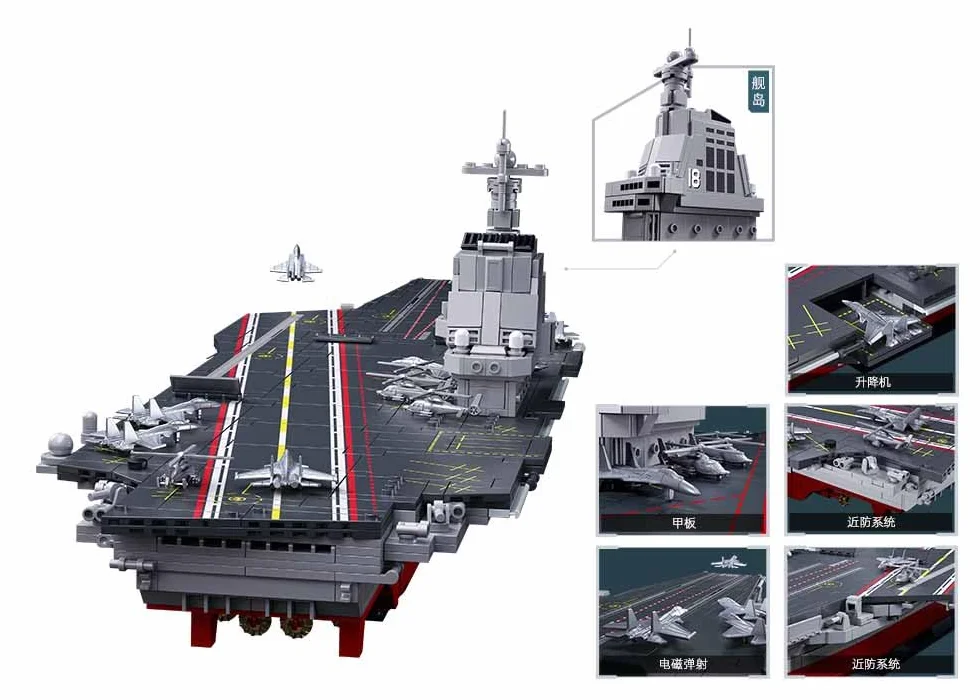 Sluban Fujian M38-B1188 - Portaaviones (escala 1:450, 1312 piezas)