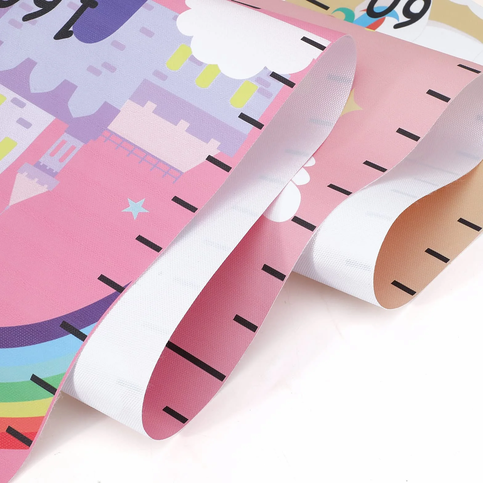 Hifot Niños Unicornio Gráfico de Crecimiento de Altura Medición Pared Colgante 74.8 x 7.87 Pulgadas Decoración Habitación