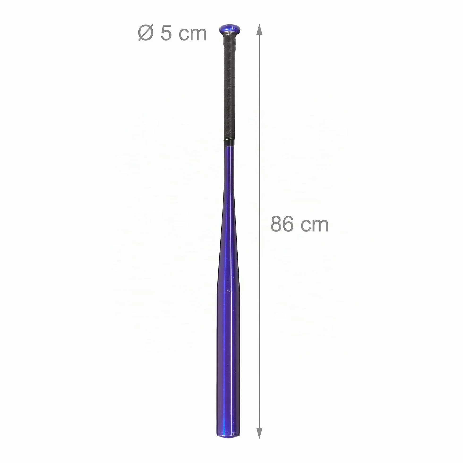 Relaxdays Bate Béisbol Aluminio 34 Pulgadas 86 cm Mango Antideslizante Azul