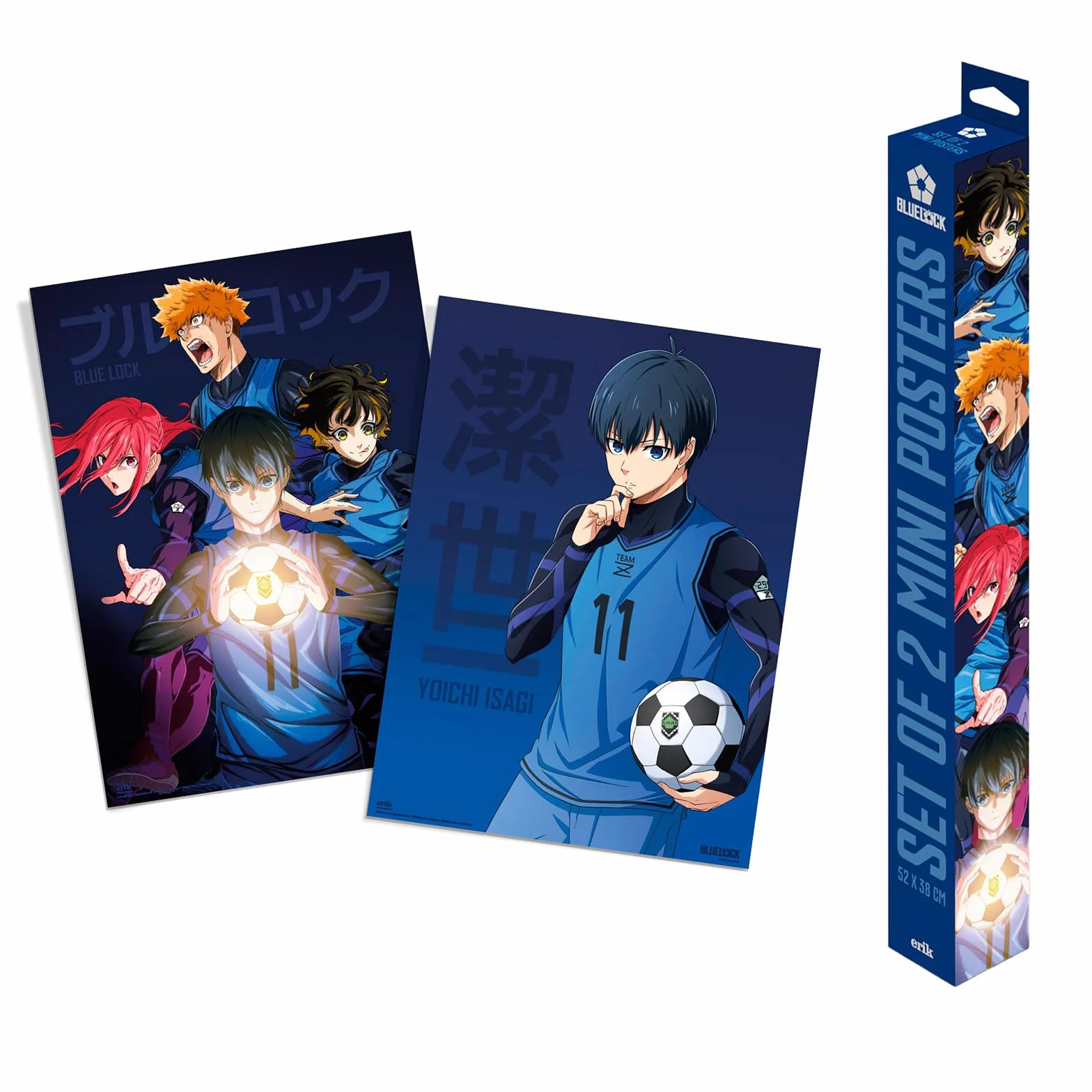 Grupo Erik Poster Blue Lock, 2 Posters para pared : Laminas decorativas : Posters decorativos (38x52 cm)