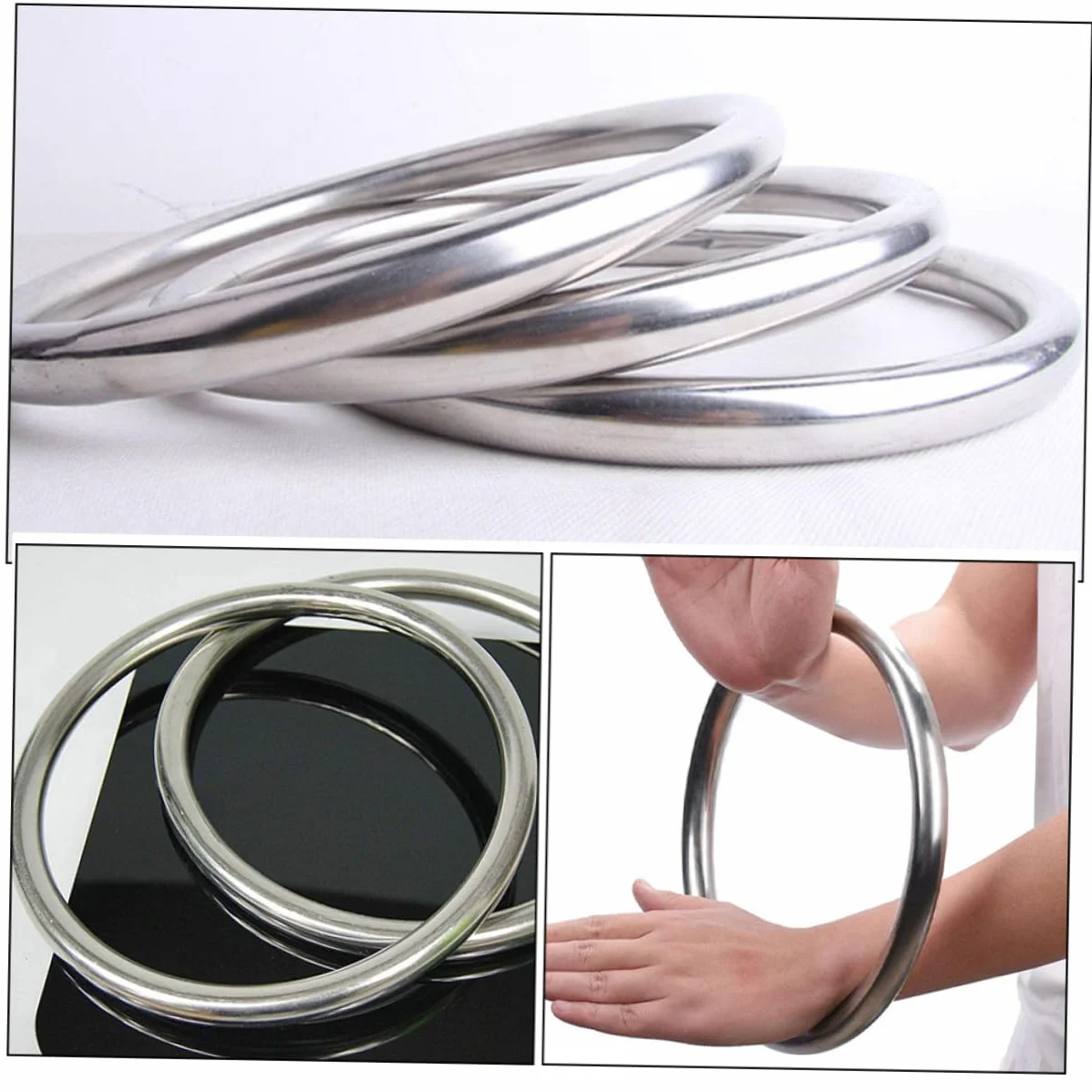 BESPORTBLE Anillo de Acero Inoxidable Wing Chun Circulo de Entrenamiento para Artes Marciales