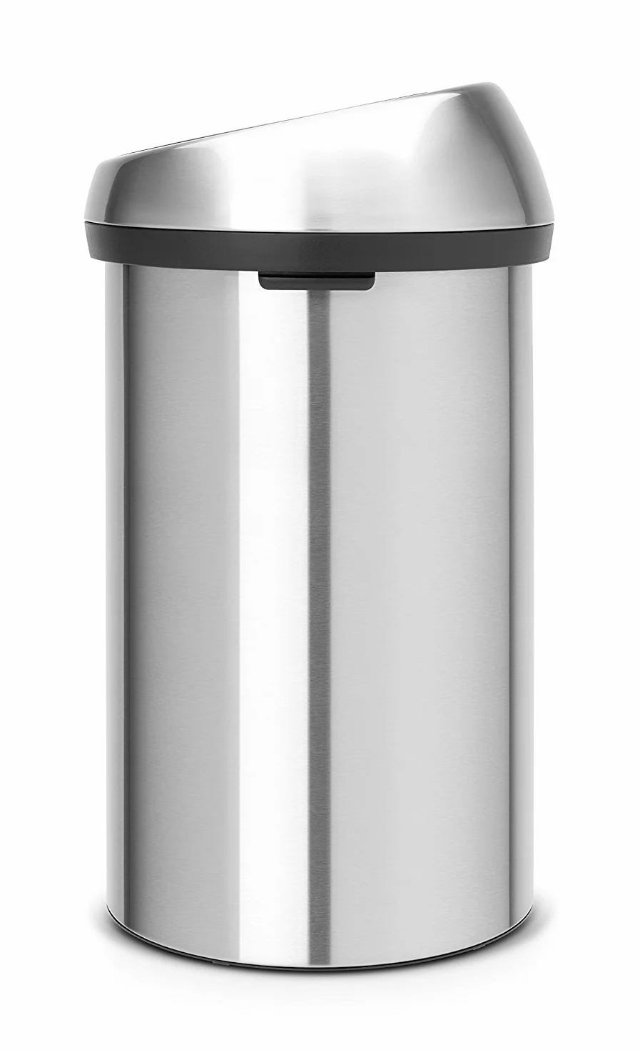 Brabantia Touch Bin Cubo de Basura, Stainless Steel, Gris Mate/Gris Mate Lid, 60L