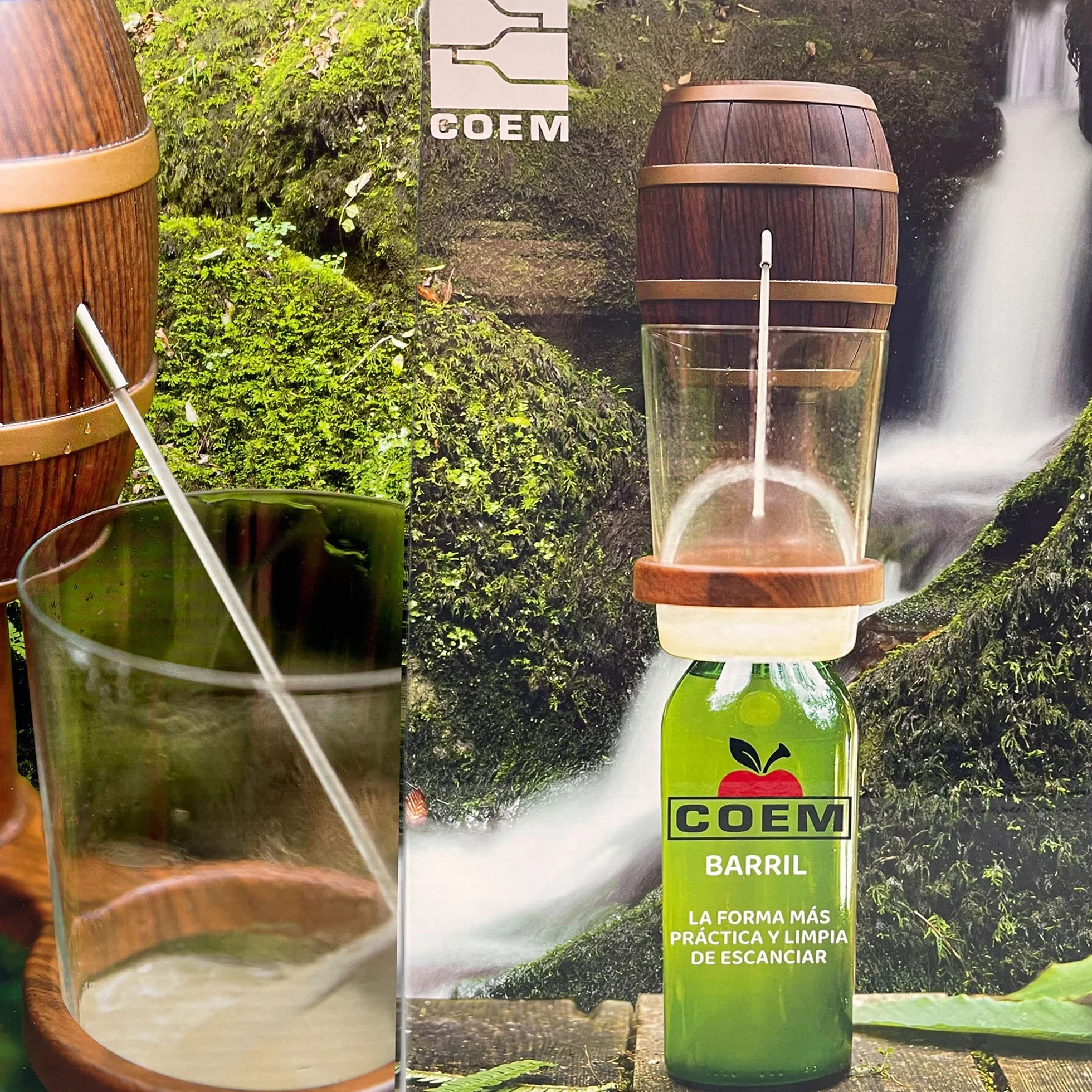 Escanciador de Sidra Electrico - Regalos Originales para Hombre - Echador de Sidra con bateria para Disfrutar un Culín de Sidra Fresco y Burbujeante - Dosificador Sidra (Bar)