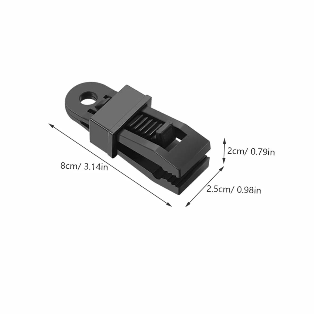 Abrazaderas para Carpas y Toldos UPKOCH, 30 Piezas, PP Negro, para Camping y Pesca