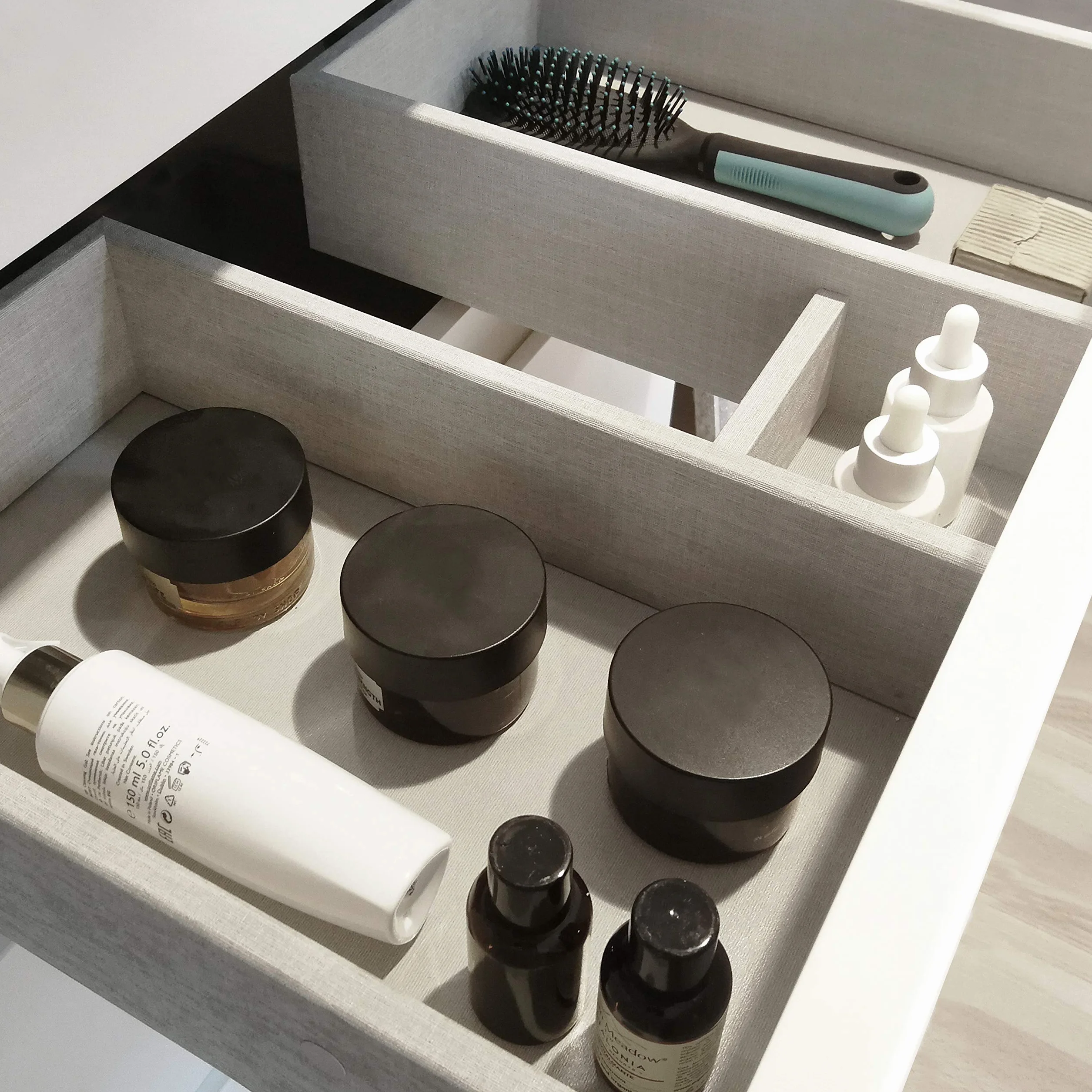 Baikal, Conjunto de baño Natura. Mueble de Baño de Fondo Reducido, con Lavabo cerámico. Distribución Dos Cajones. Mueble MONTADO. Dos Cajones sin Espejo. Fondo 39cm 80 cm Blanco