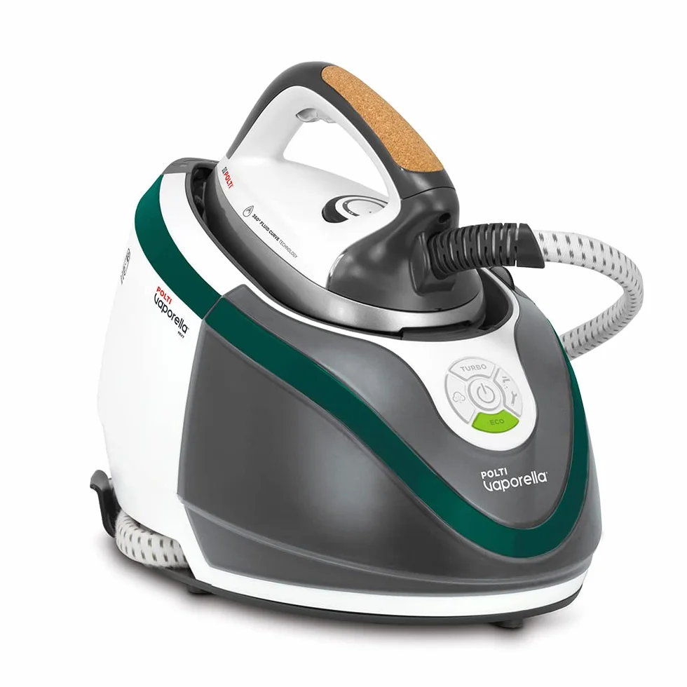 Polti Vaporella Next VN18.65, Centro de Planchado con Caldera de Alta Presión Max 7.2 Bar, Potencia 2200 W, Función Turbo y Eco, Autonomía ilimitada, Depósito 1.3 L, Steam Pulse 450g, Blanco y Verde