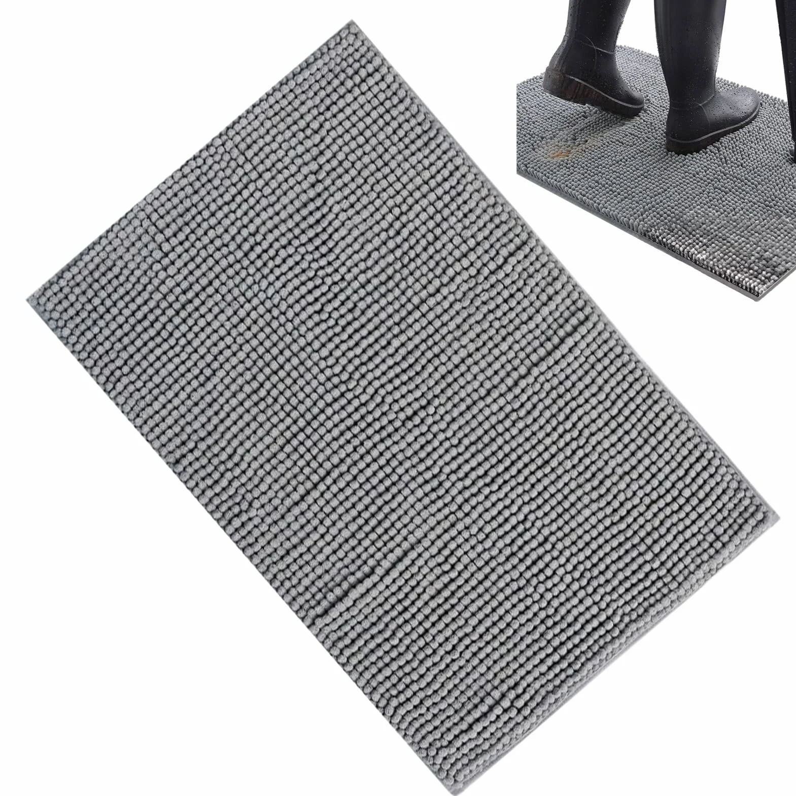 Muddy Paws Door Mat - Indoor Entryway Carpet | Absorbs Moisture And Dirt Waterproof Washable Bath Rug Doormat Washable Convenience For Fass For Indoor Outdoor Entrance Kitchen Home Bedroom Floor