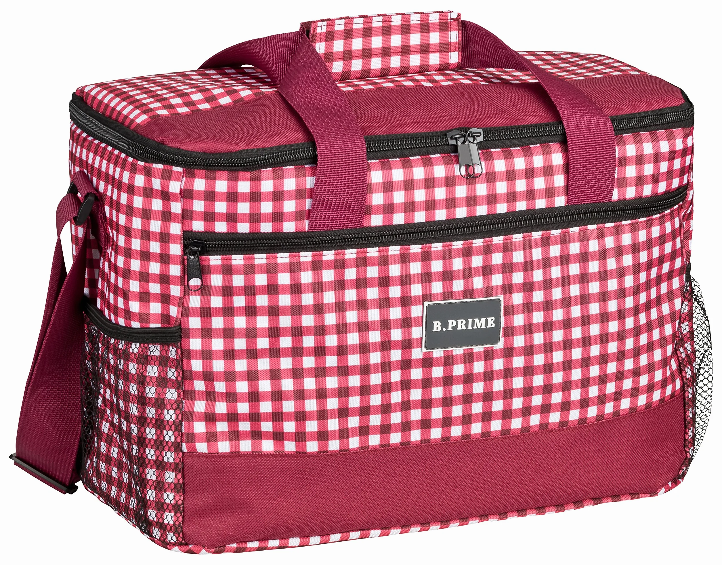 B.PRIME Classic Bolsa Nevera Isotérmica 20L 36x26x22cm para Picnic Camping Aire Libre