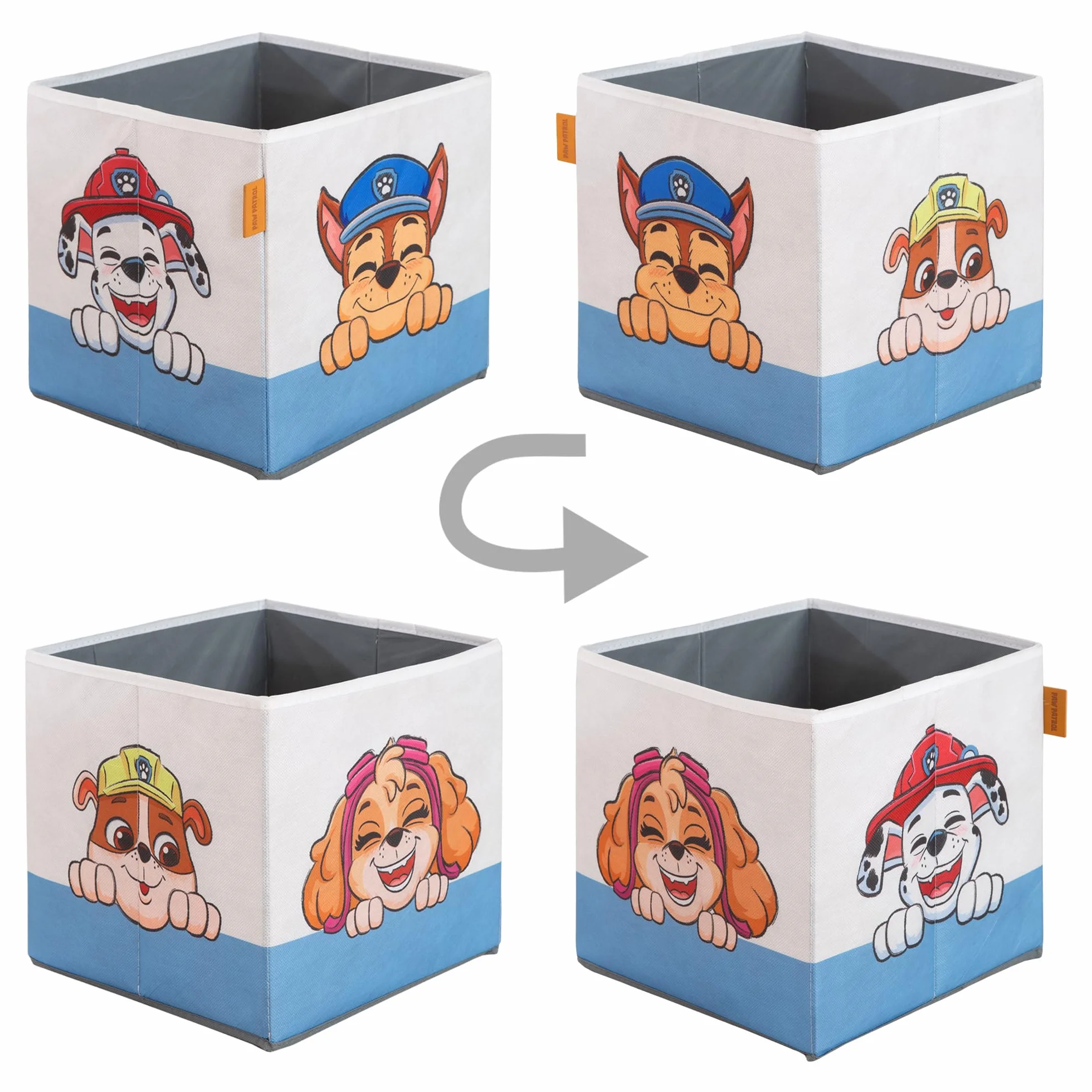 Caja de Almacenaje Paw Patrol para Niños 27 x 27 cm Plegable