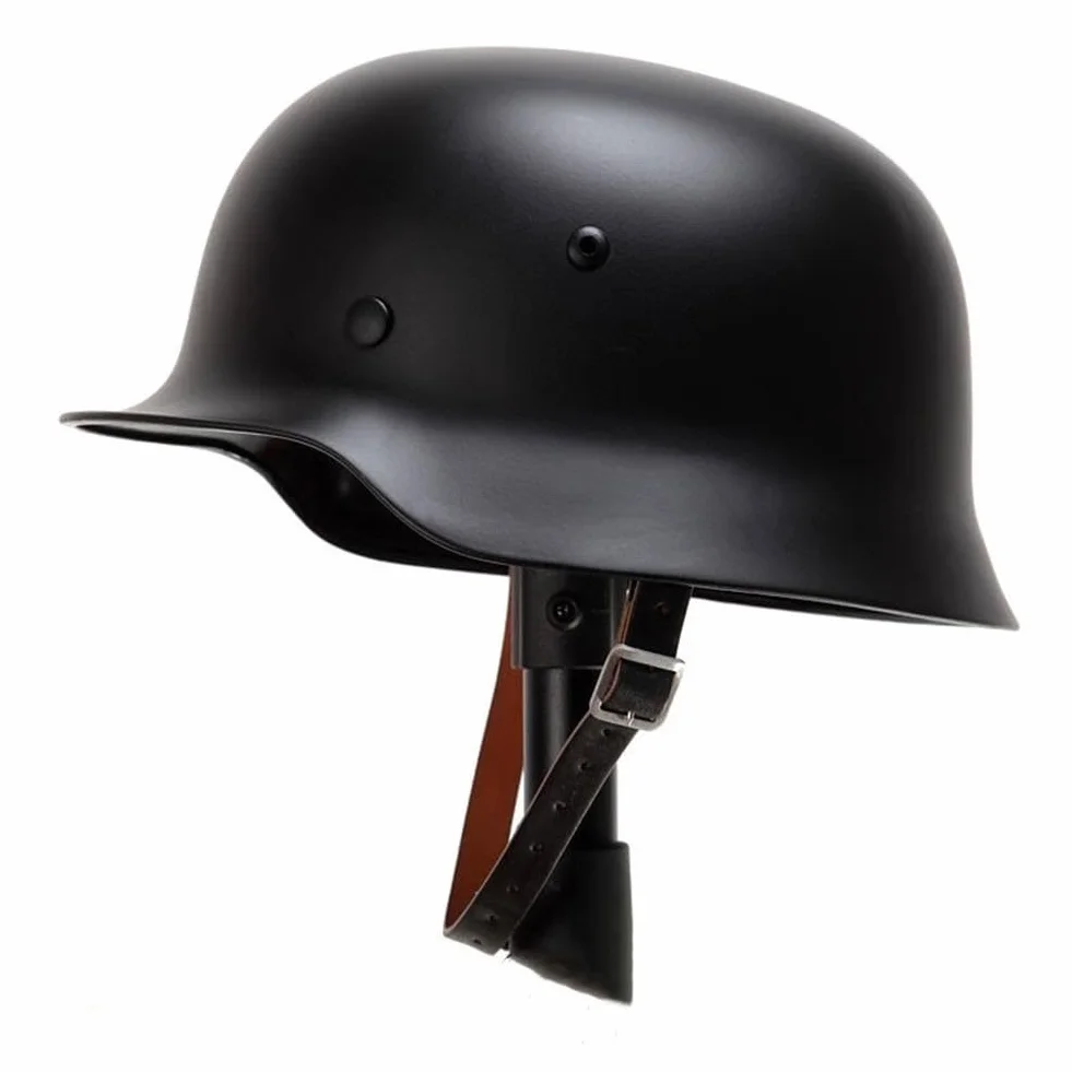 Casco alemán de Acero M35 de la Segunda Guerra Mundial con Forro de Cuero for Paintball y Airsoft