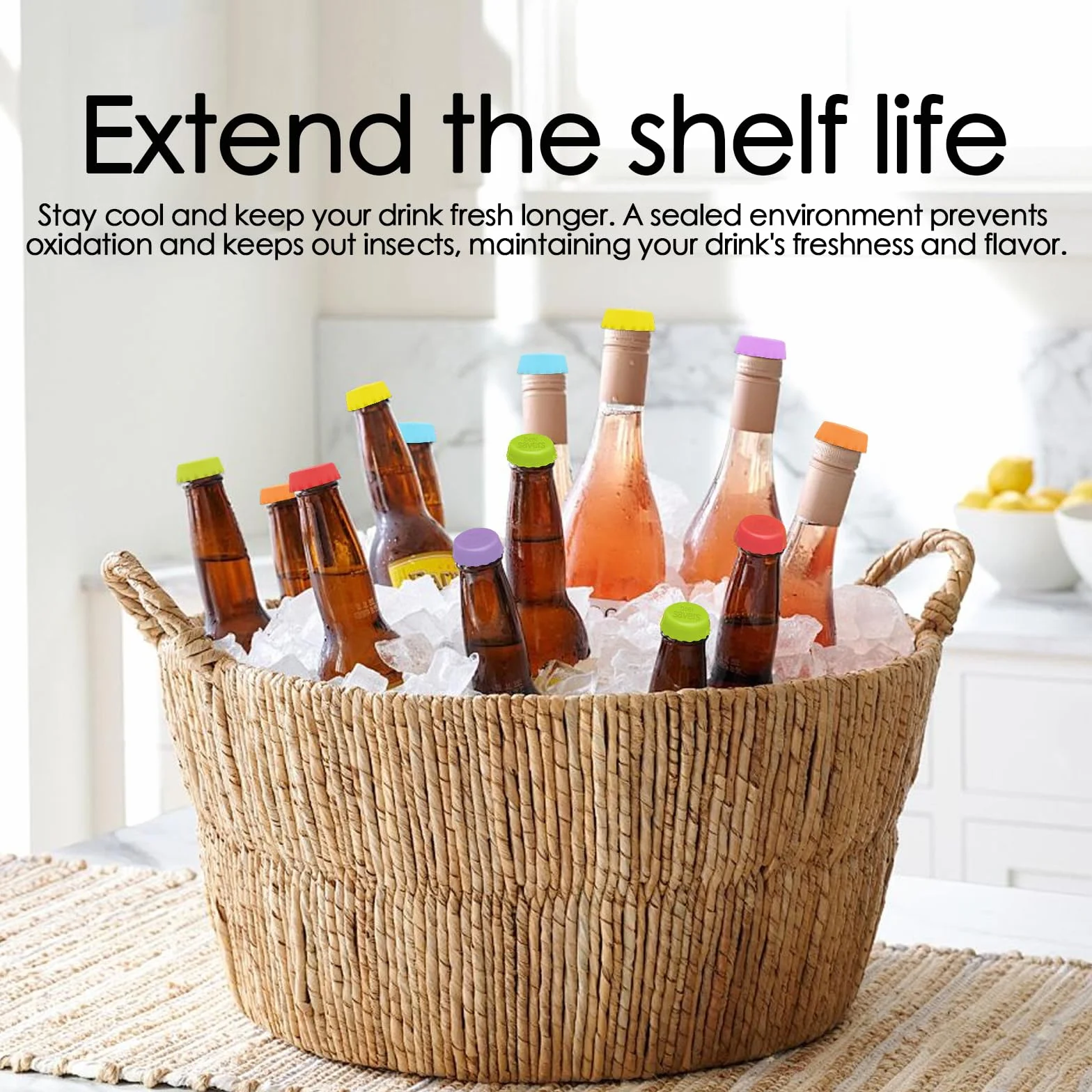 12 Tapones Creativos para Botellas de Cerveza, Tapones de Silicona Reutilizables, Ajuste Perfecto, Sello Multicolor, Tapones Únicos para Fiestas, Bares o Coleccionistas