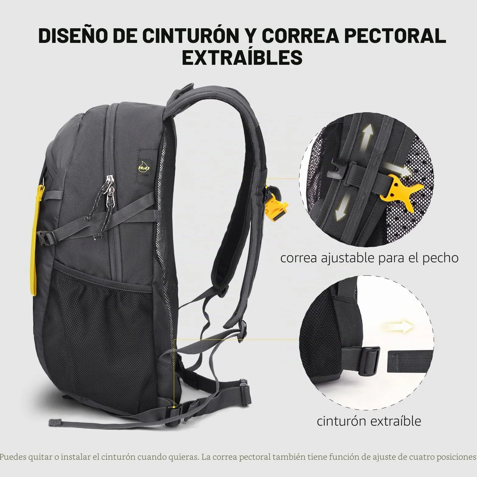 SKYSPER Mochila de Senderismo 20L Ultraligera para Hombre Mujer Trekking Camping