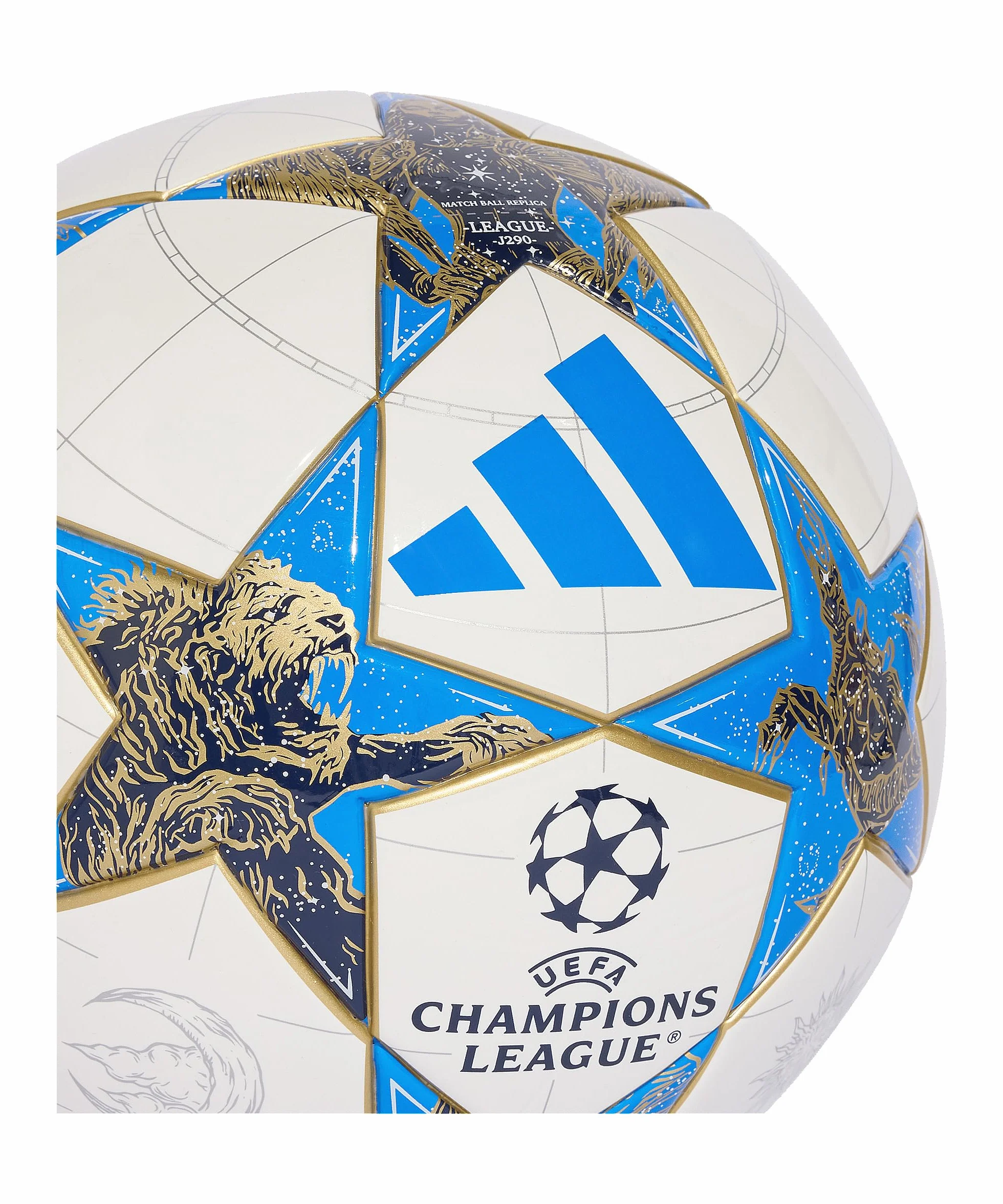 adidas UEFA Champions League Balón de fútbol Unisex Blanco Talla 4