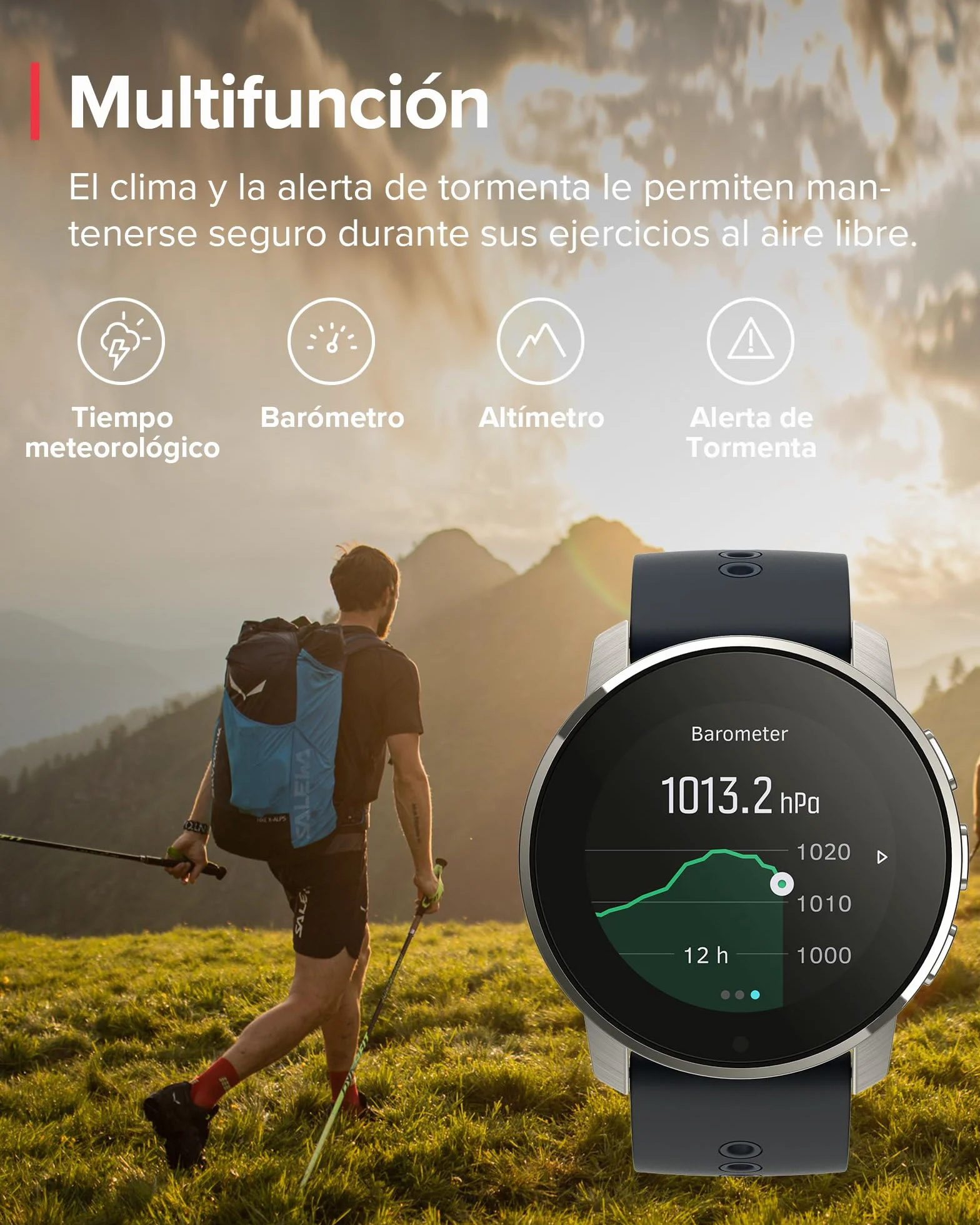 Suunto 9 Peak Reloj deportivo GPS batería larga duración medición frecuencia cardiaca muñeca