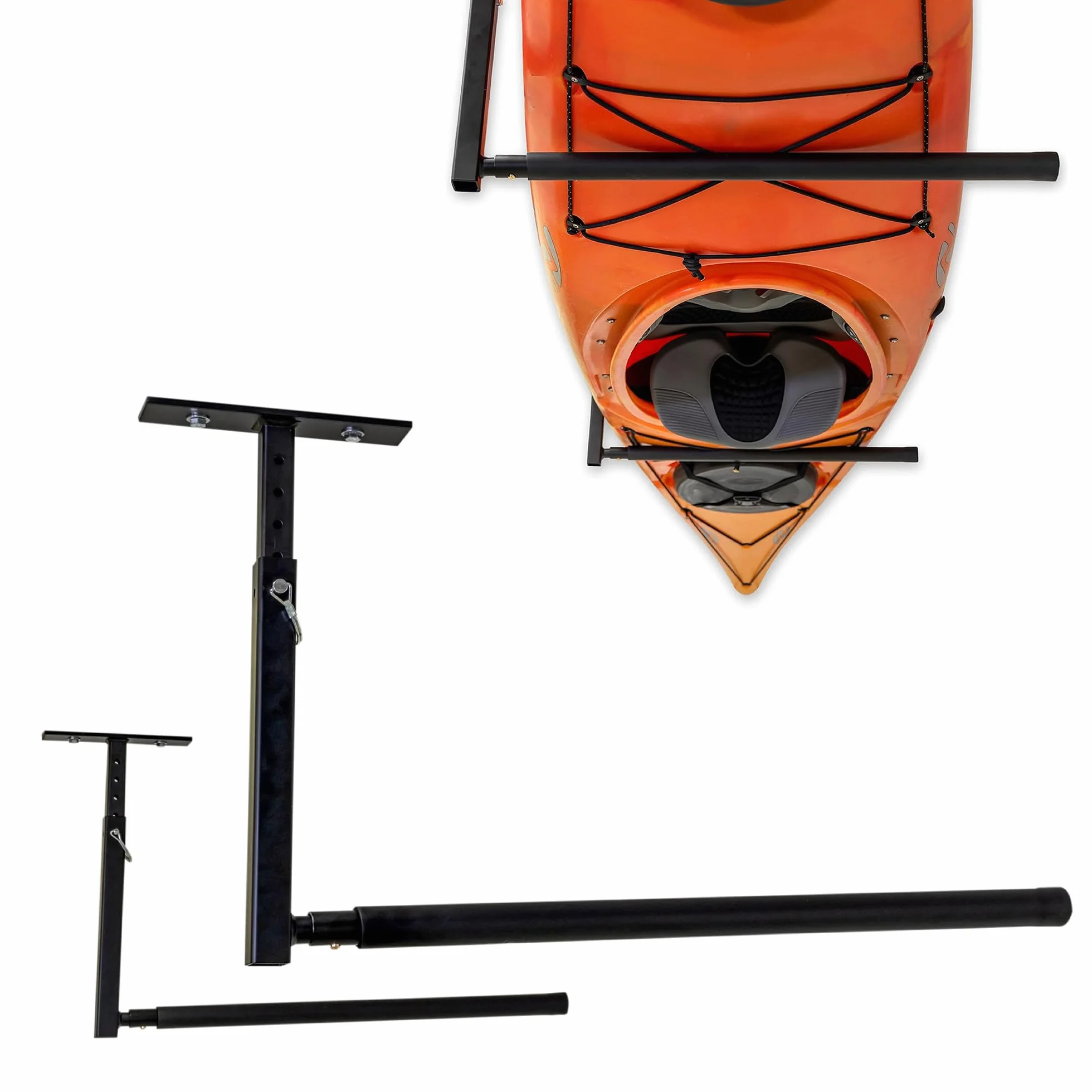 StoreYourBoard Estante de Techo Individual para Kayak, Soporte Ajustable