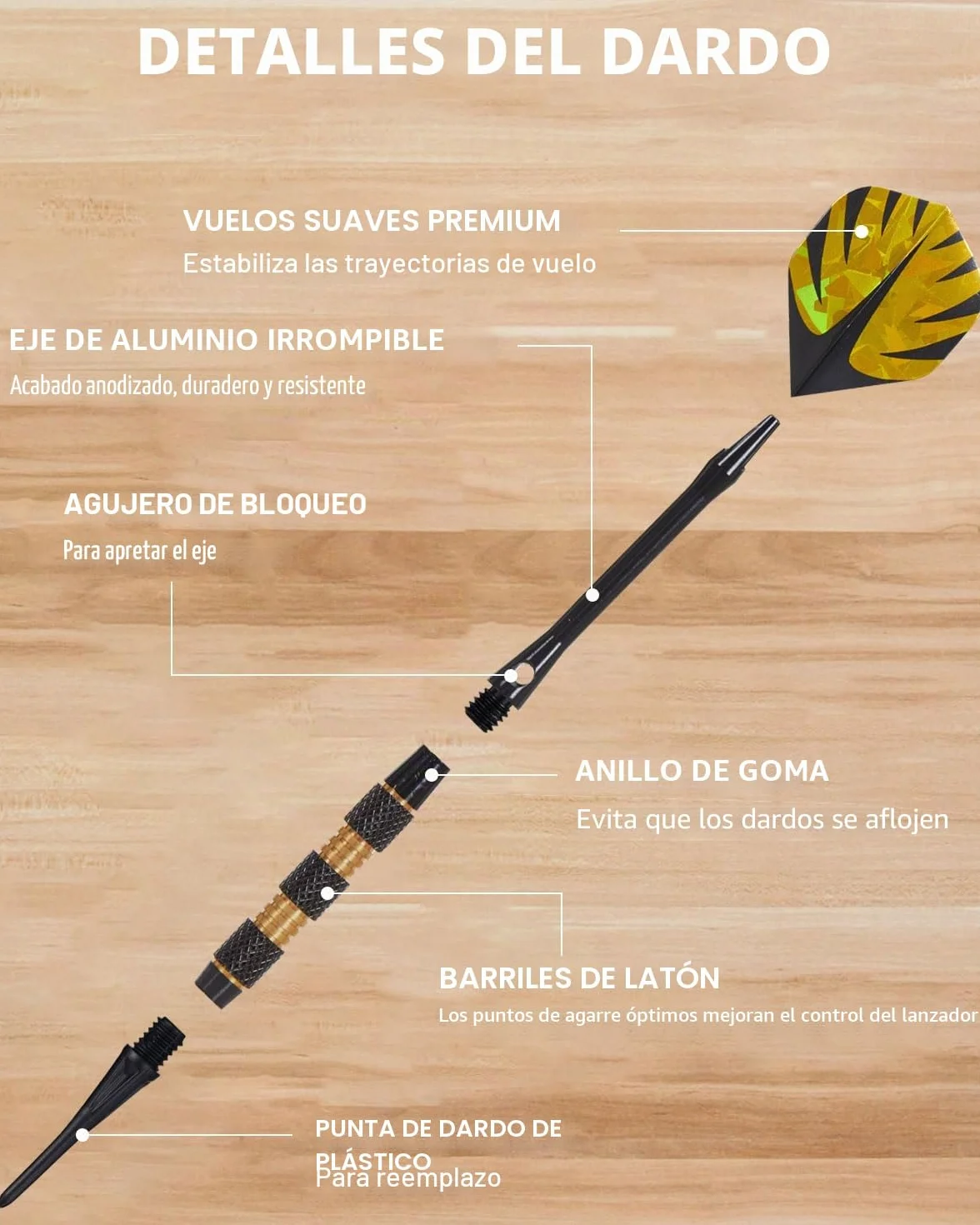 Diana Electronica Profesional Dardos de Bronce Modo de Juego Cricket Puertas de Gabinete de Madera