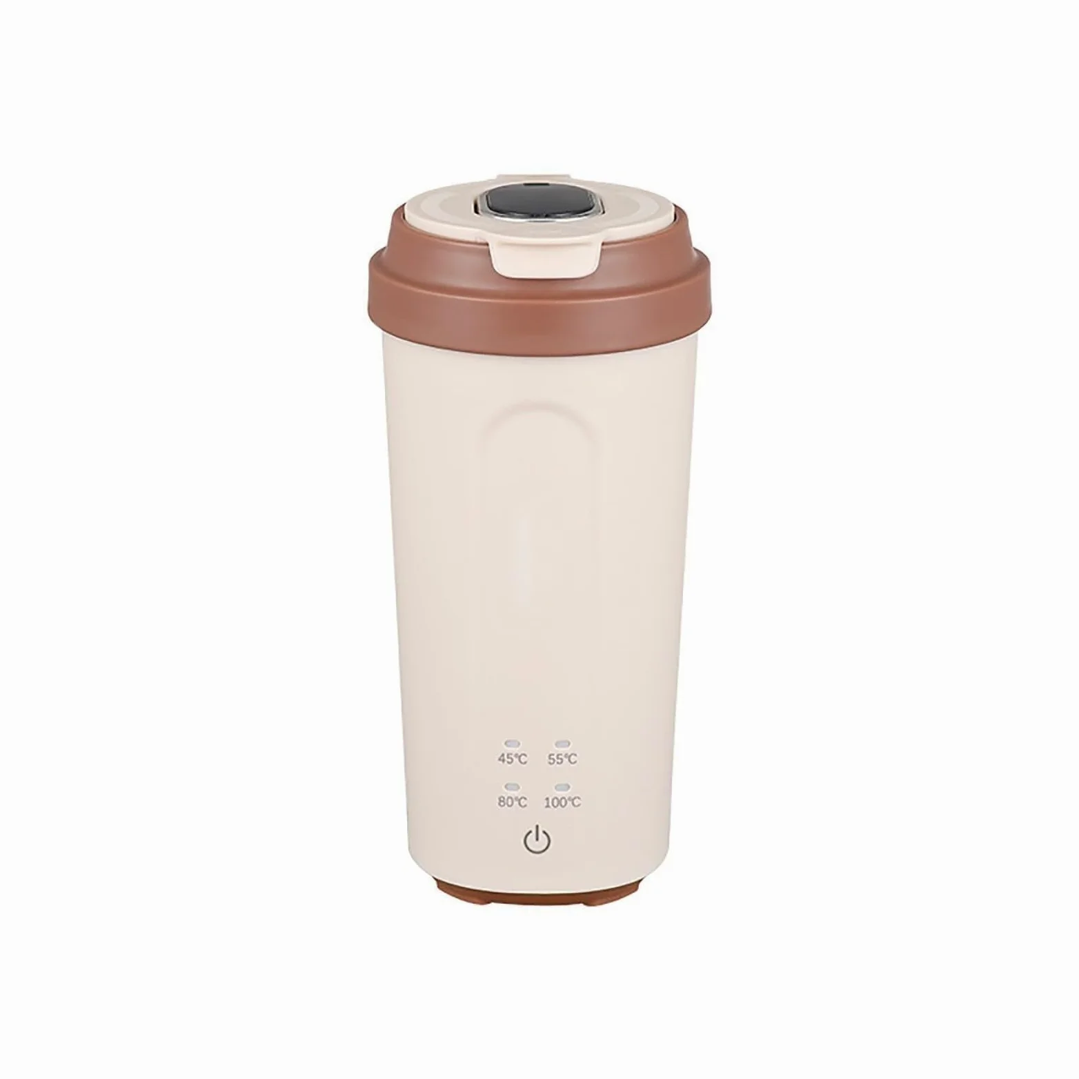 Hervidor eléctrico de viaje mini, hervidor de agua recargable de 500 ml, alimentado por USB con 4 controles de temperatura, termo para leche artificial, té y café
