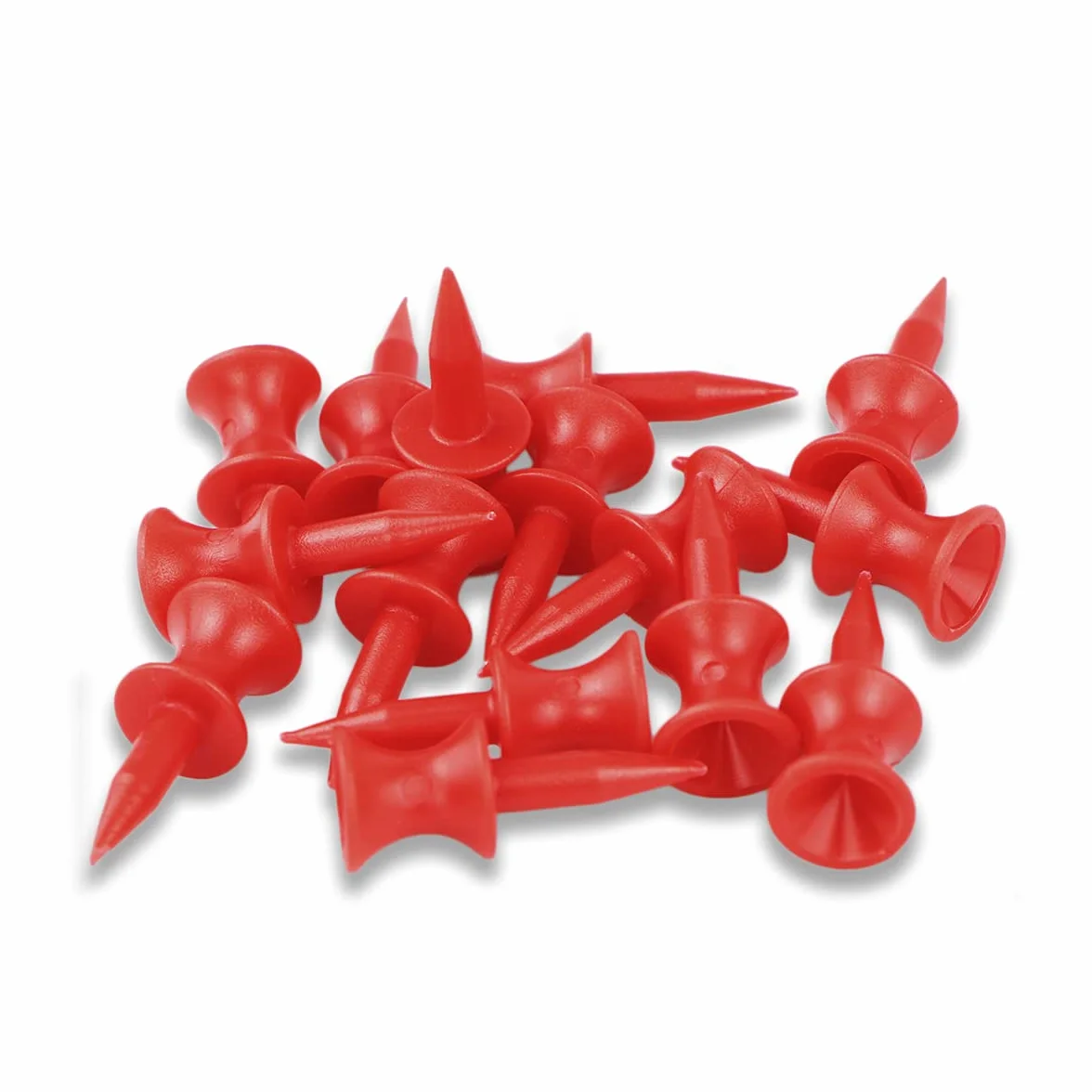 Tee de Golf Plástico 100 Piezas Rojo 32mm