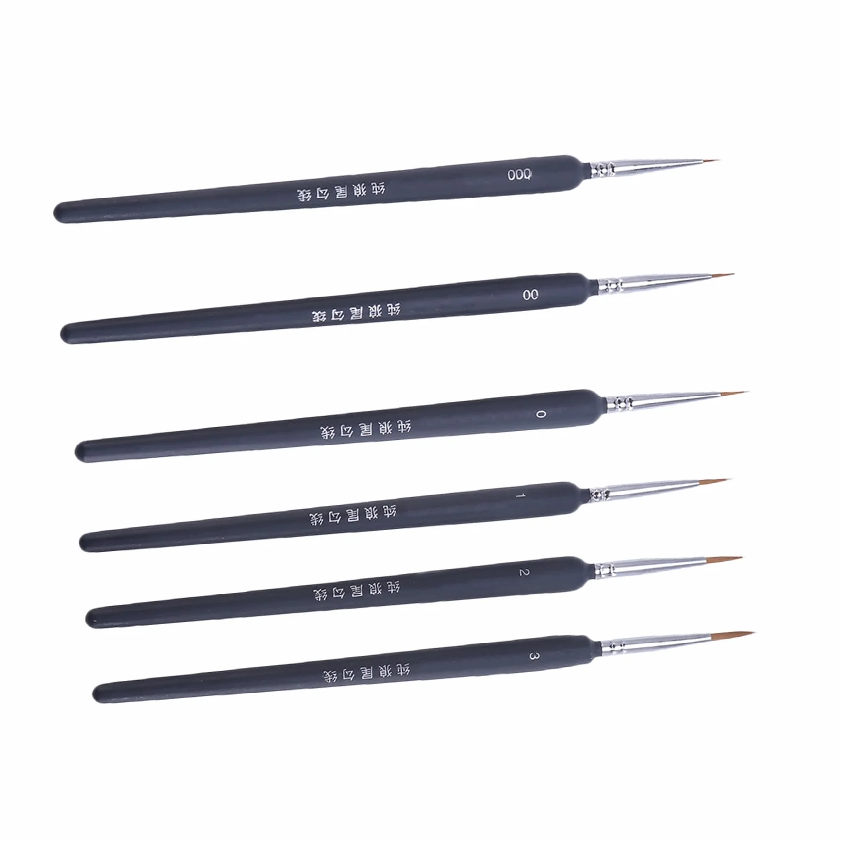 Pinceles de Acuarela Ideales para Pintura al Óleo de Pelo de Comadreja Ligero y Portátil Conjunto de 6 y Dibujo Lineal en Viajes