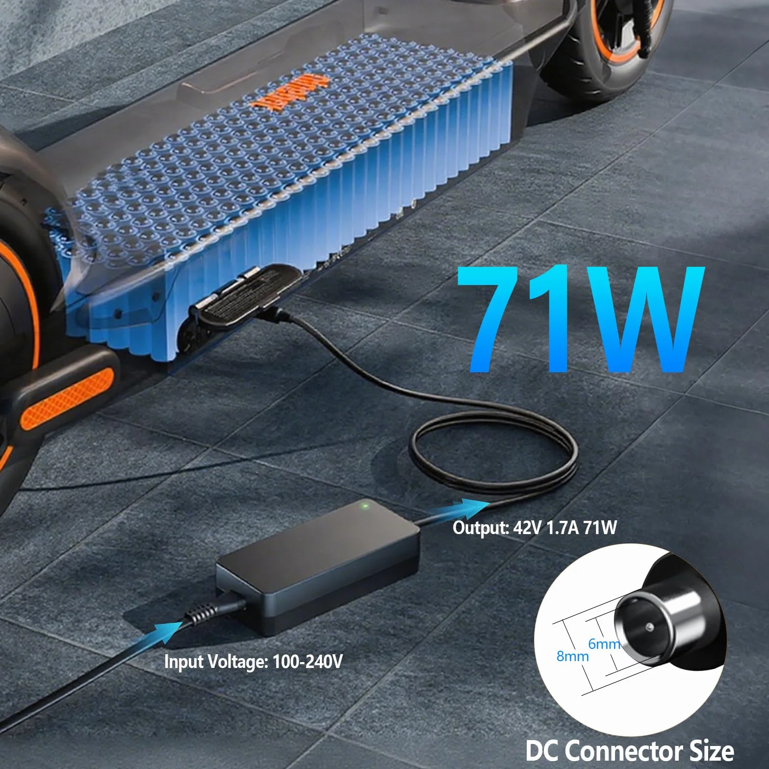 Cargador 42 V para Segway Ninebot Scooter ES2 ES4 E22 F2 E2 Pro KickScooter Pro
