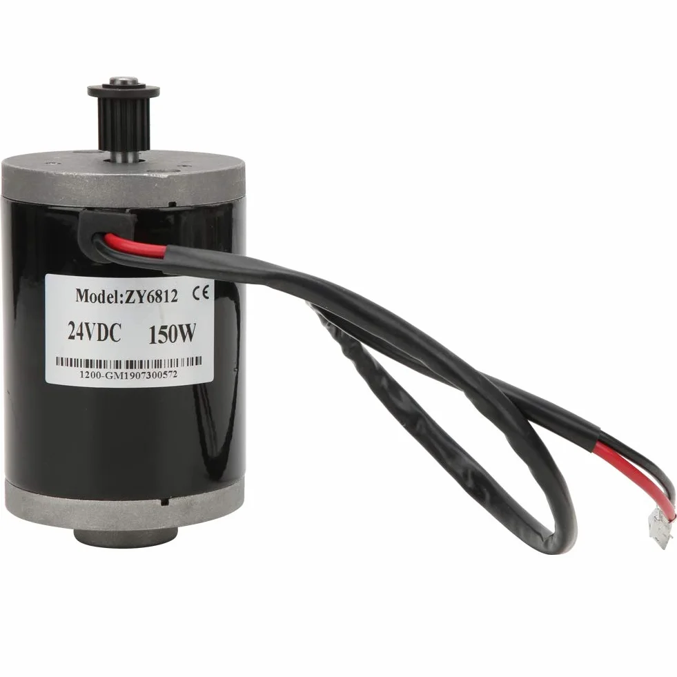 Motor Eléctrico de Reducción de Engranajes ZY6812 DC 24V 150W para Scooters Eléctricos