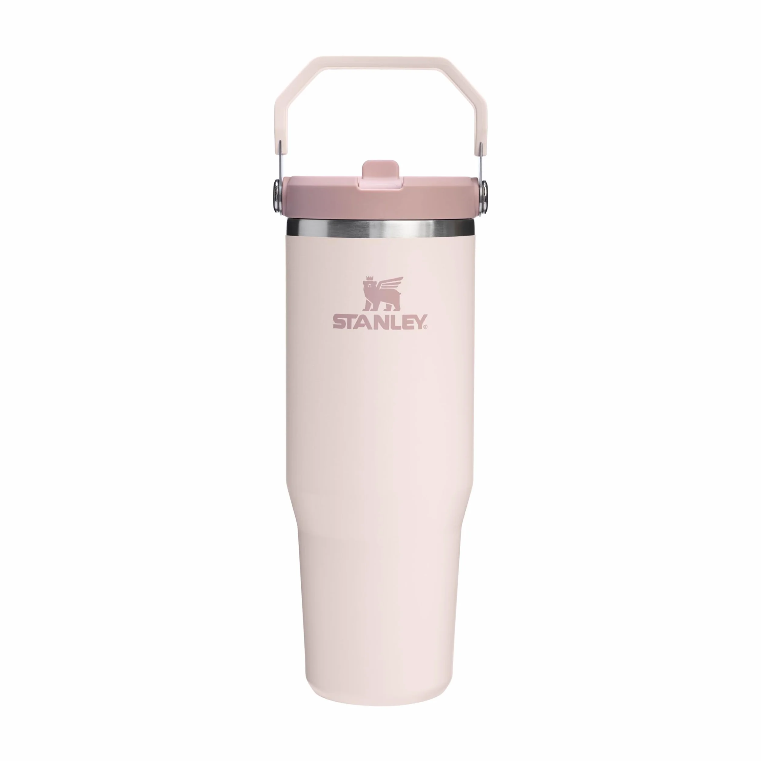 Stanley Flip Straw Tumbler 1.0 Botella Agua 0.89L Acero Inoxidable Sin BPA Conserva Frío 12 Horas Rose Quartz