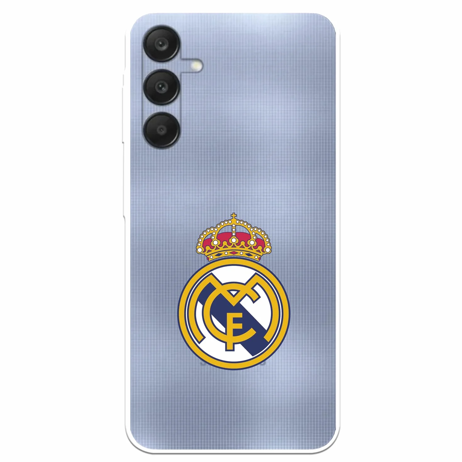 Funda Samsung Galaxy A25 5G Real Madrid Escudo Transparente Silicona Flexible Licencia Oficial