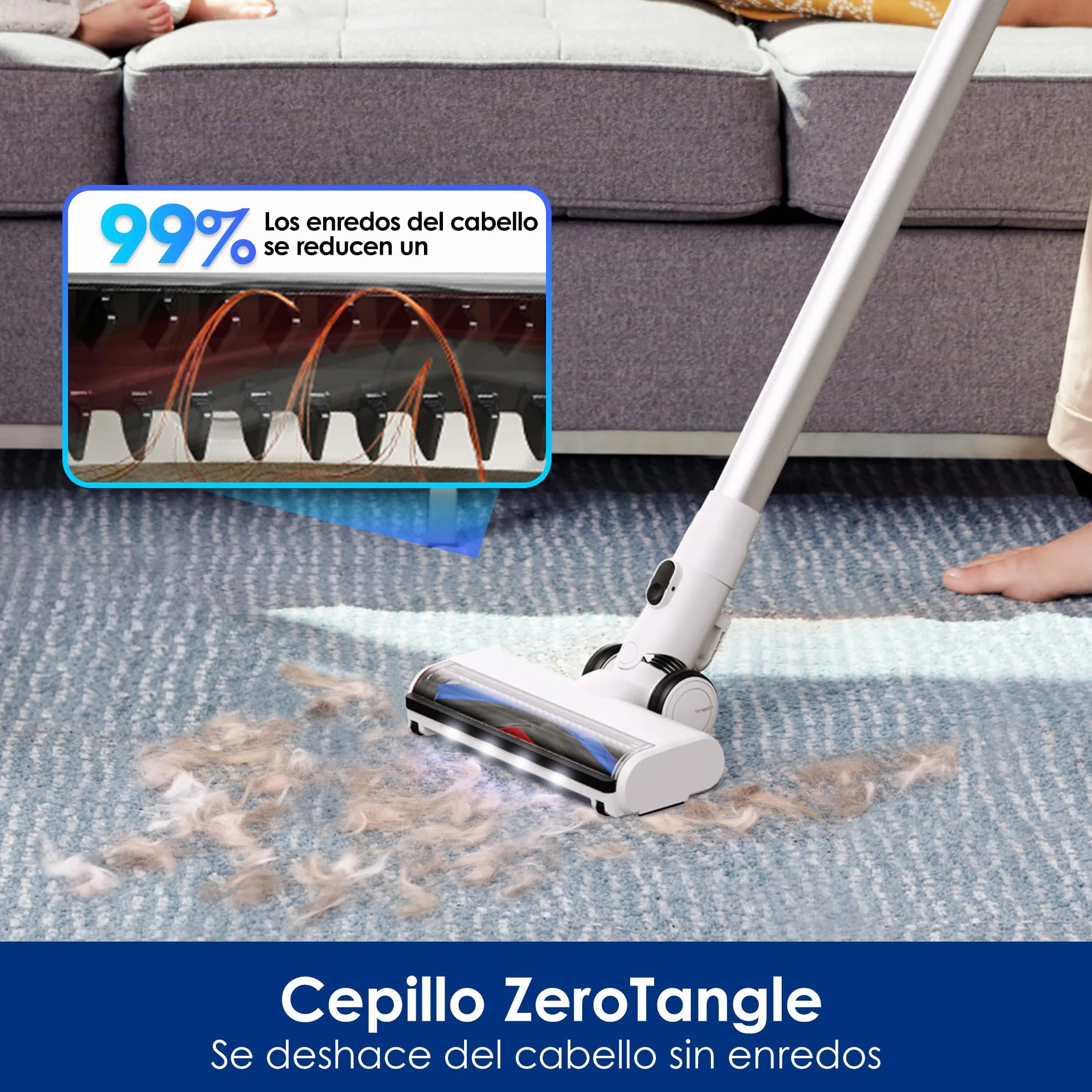 Tineco Floor One Switch S7 Limpiador Inteligente, Limpieza de Toda la Casa Autolimpieza Batería Más Duradera Cepillo ZeroTangle Limpieza de Doble Cara