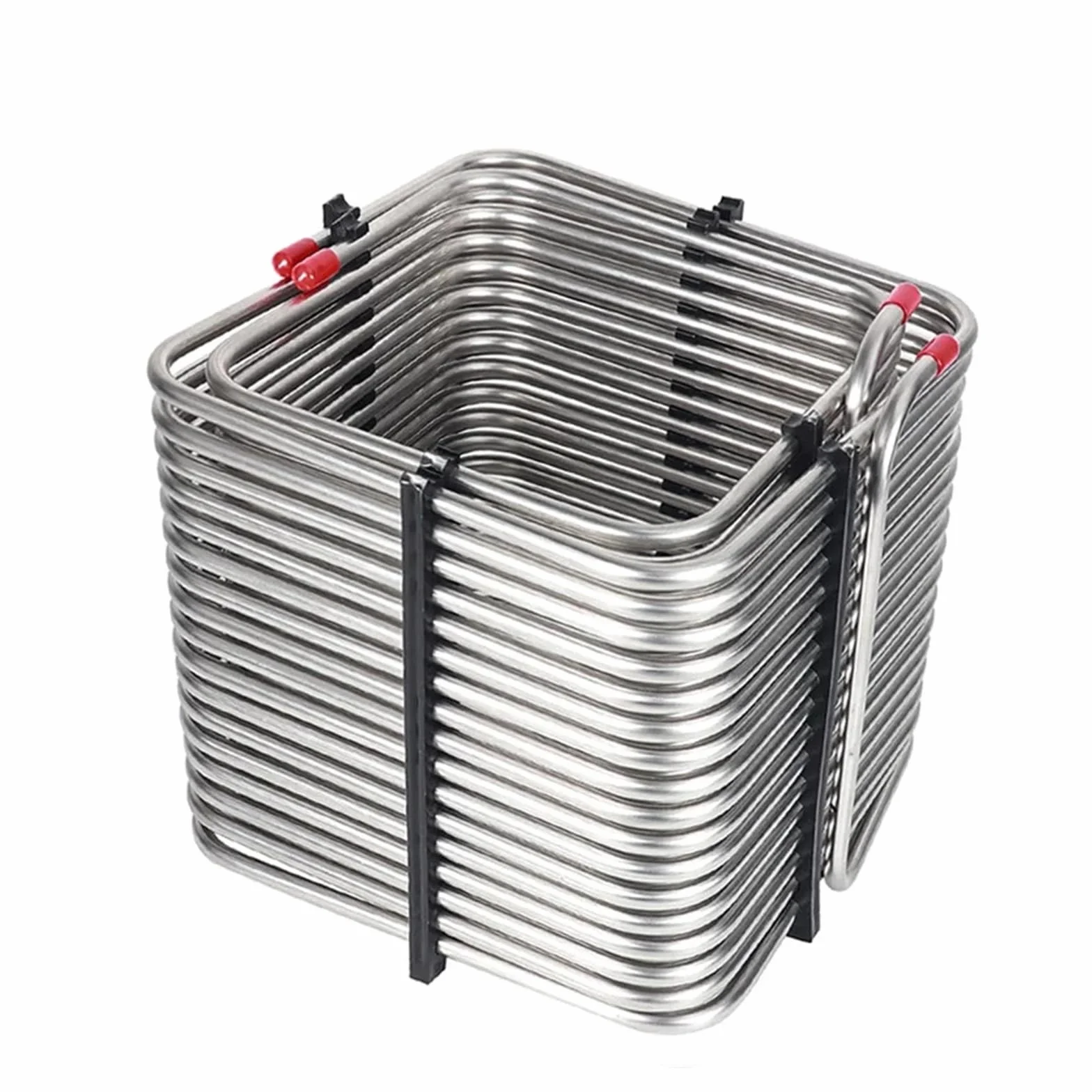Enfriador de Mosto Tubo de serpentín de enfriamiento for Caja Jockey, Enfriador de serpentín Cuadrado de Dos Capas, dispensador de Bebidas frías