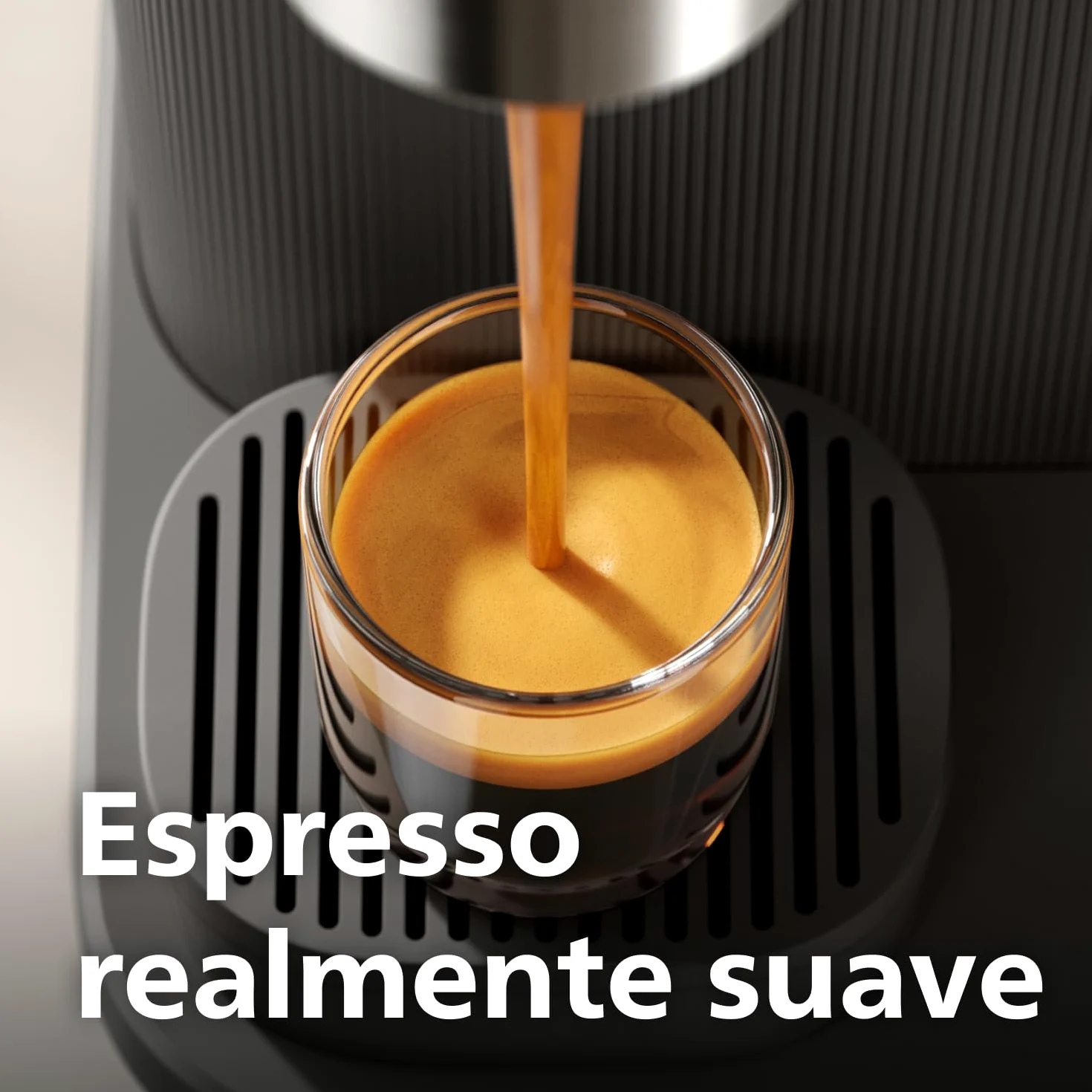 PHILIPS Baristina Cafetera Espresso Molienda, Prensado y Preparación Automáticos, 16 Bares, Espresso, Lungo, Tamaño Compacto, Negro con Portafiltro Negro, Cafetera con Molinillo BAR305/60