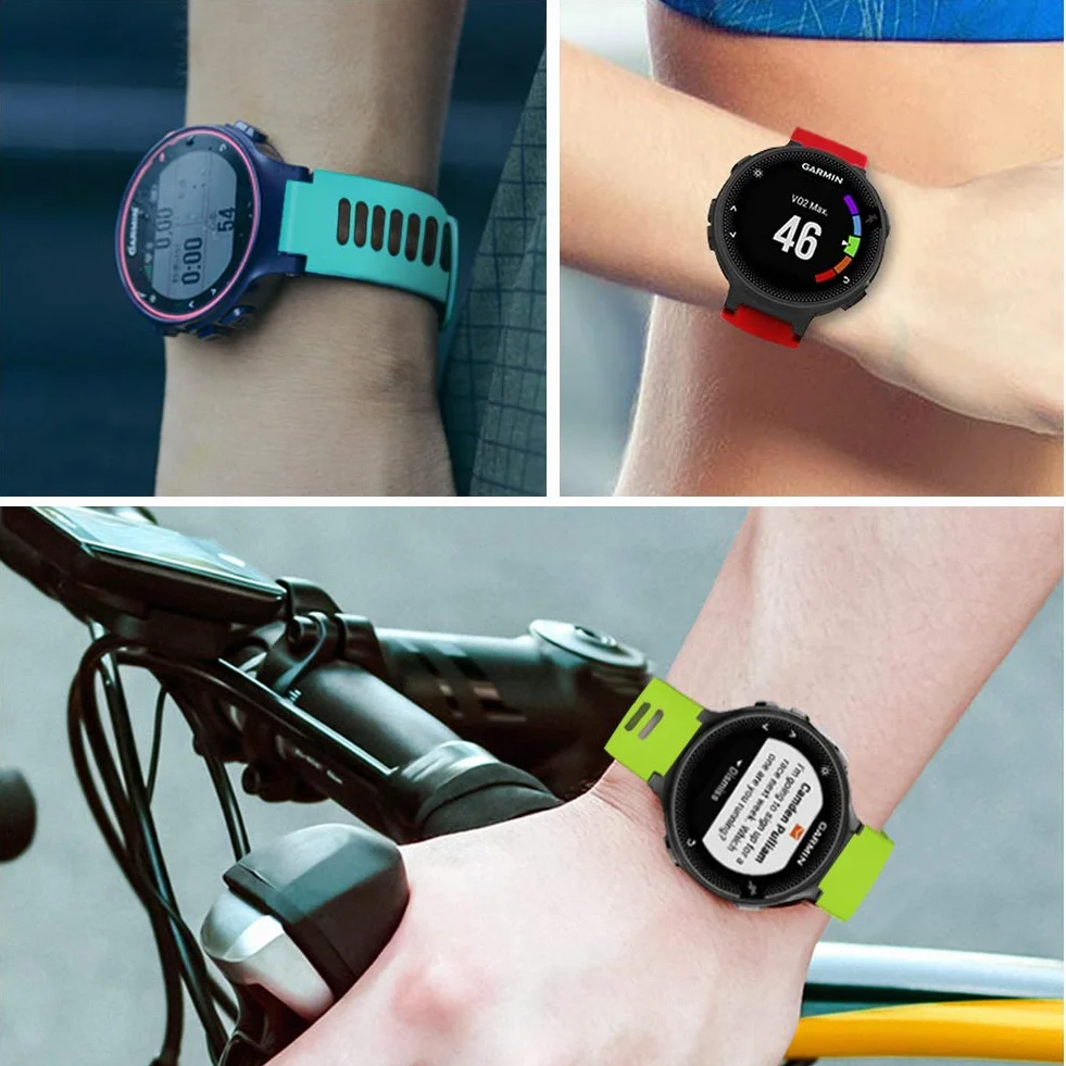 Correa para Garmin Forerunner 735XT Compatible con 235, 220, 230, 620, 630 - Pulsera de Reemplazo de Silicona