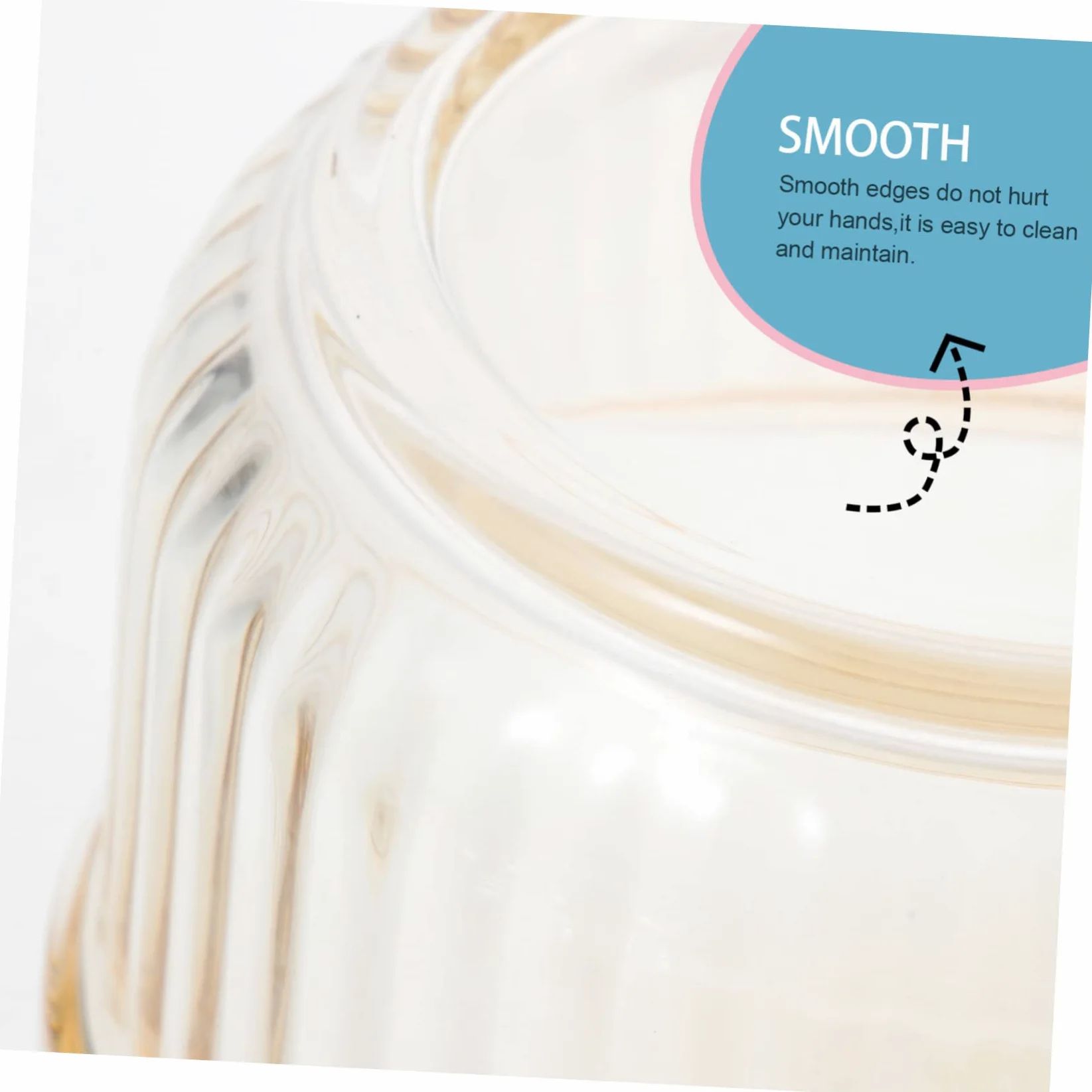 Tazón de Sopa de Vidrio con Asa y Tapa Ámbar con Diseño Vertical, Recipiente Práctico para Cocinar al Vapor, Apto Microondas, para Uso Doméstico y Estofados, Adecuado para Sopas